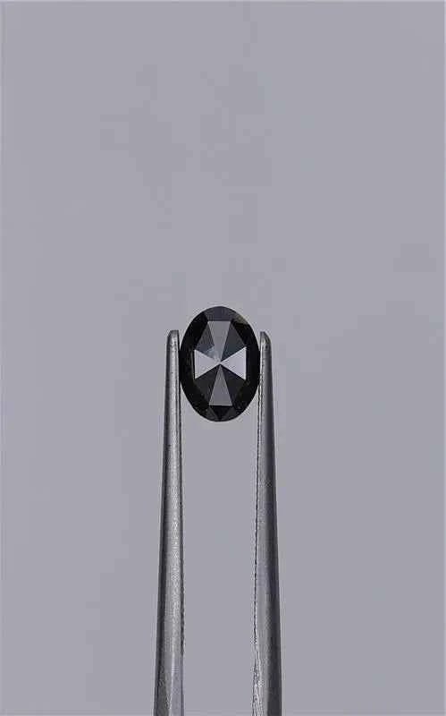 0.94ct Oval Natural Diamond (Colour Fancy Black, Clarity VVS2, Cut EX, GIA Certified) - WAVGems