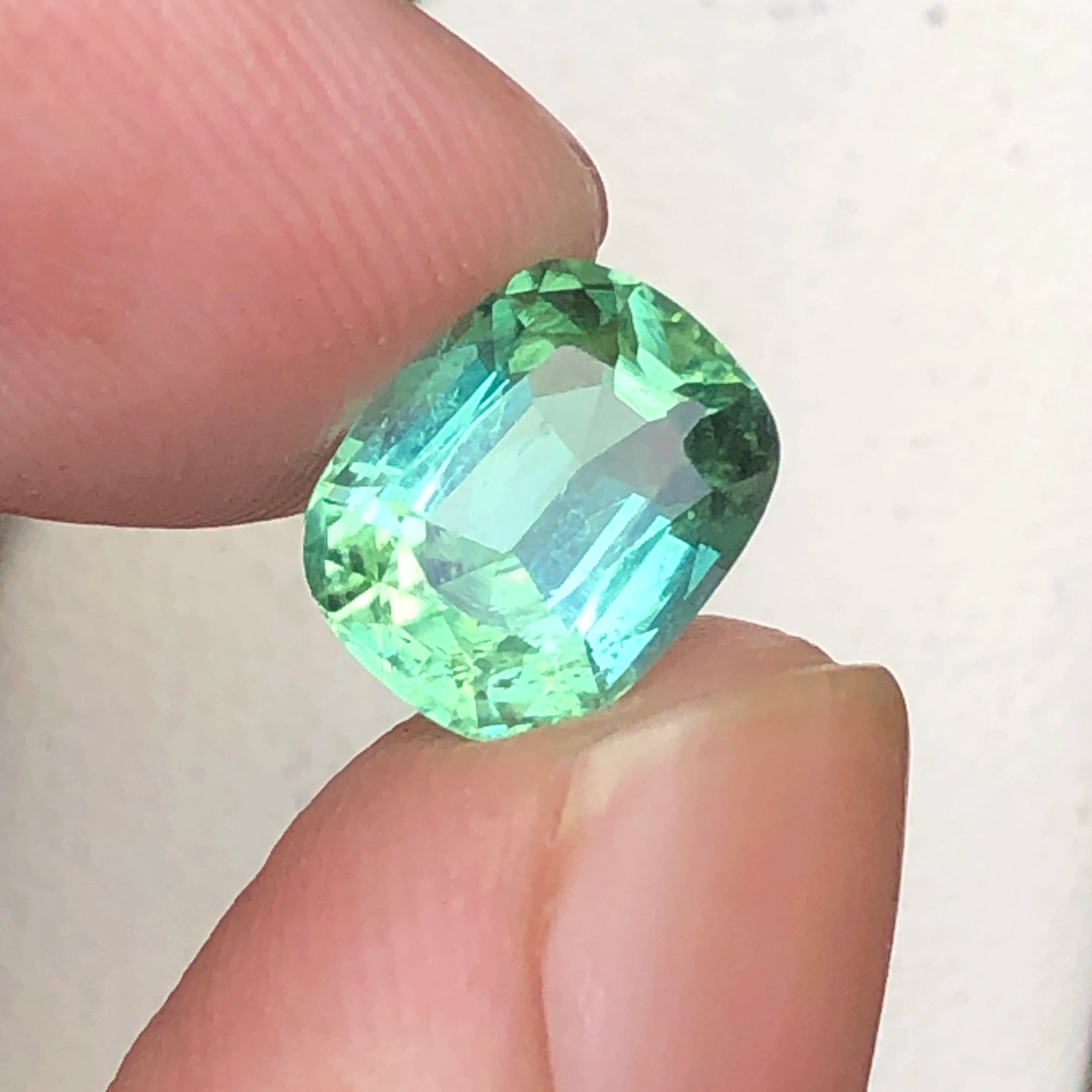 (2.73ct) Natural Seafoam Green Tourmaline - Rare Afghanistan Origin - Precision Octagon Cut (WAV62)