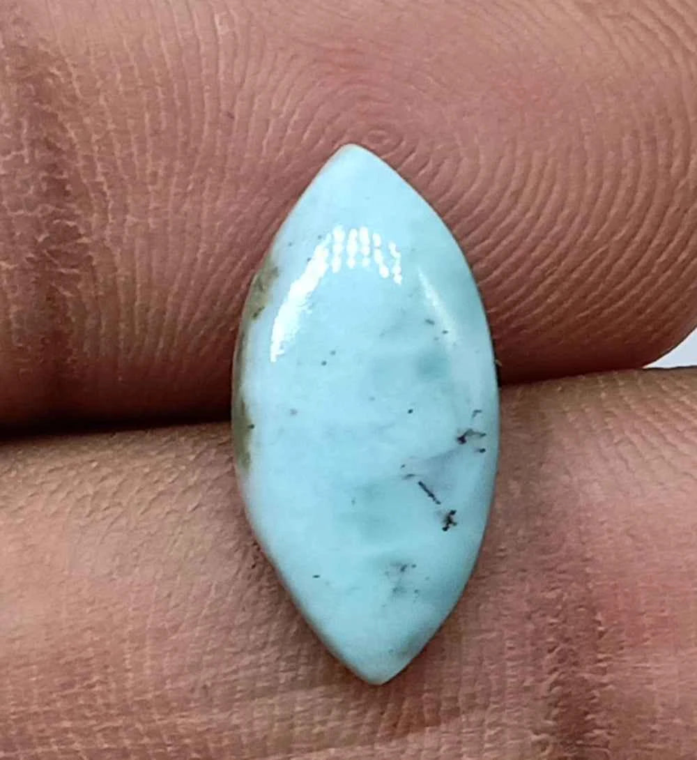 Natural Untreated Larimar Cabochon (3.65 Ct) (WAV3) - WAVGems