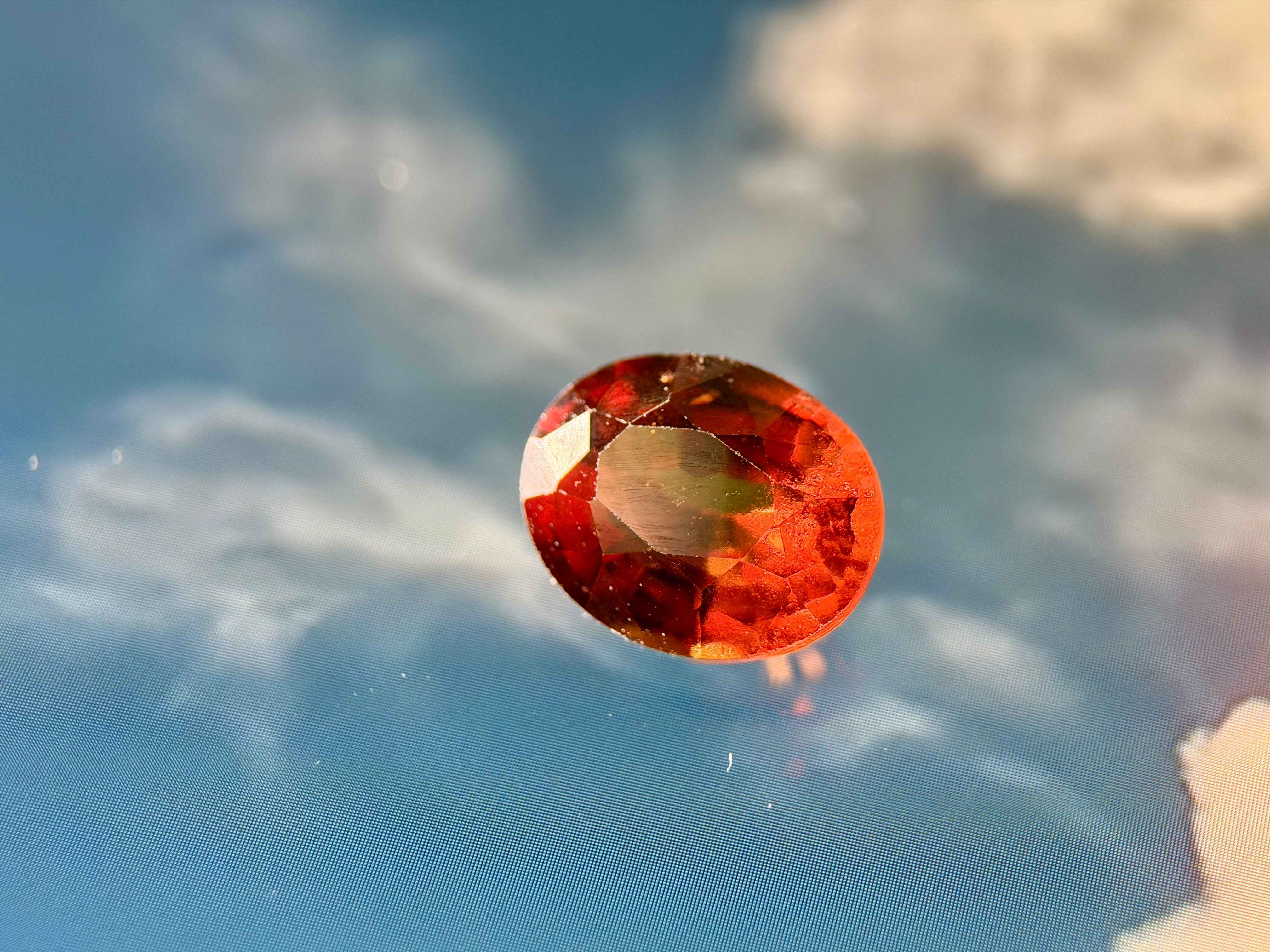 (3.11ct) Natural Orange Garnet - "Cinnamon Beauty" - Untreated Earth (WAV33)