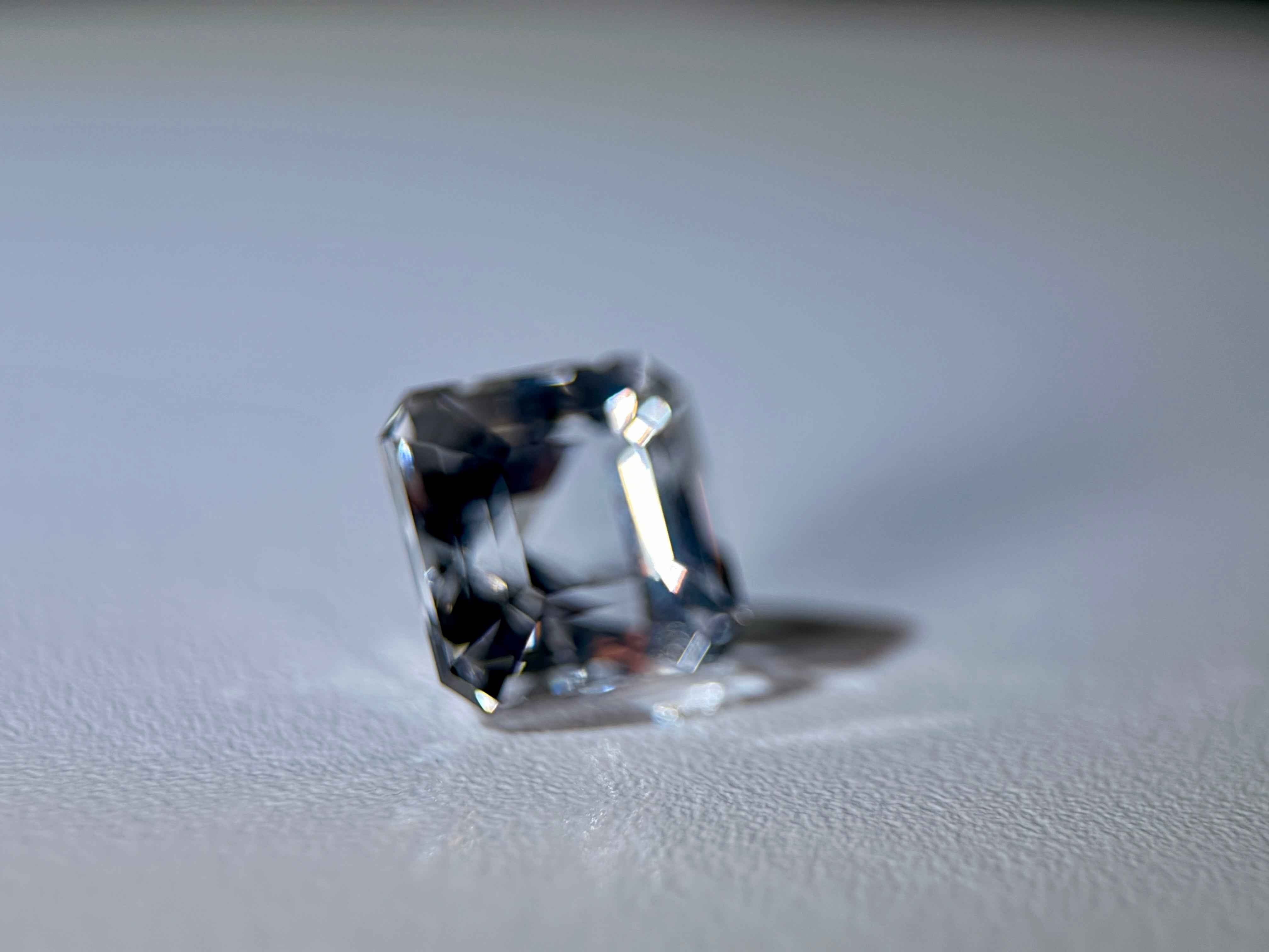 (6.03ct) Natural White Topaz | Eye-Clean Asscher Cut Square | Rare Unheated Sparkle (WAV21)