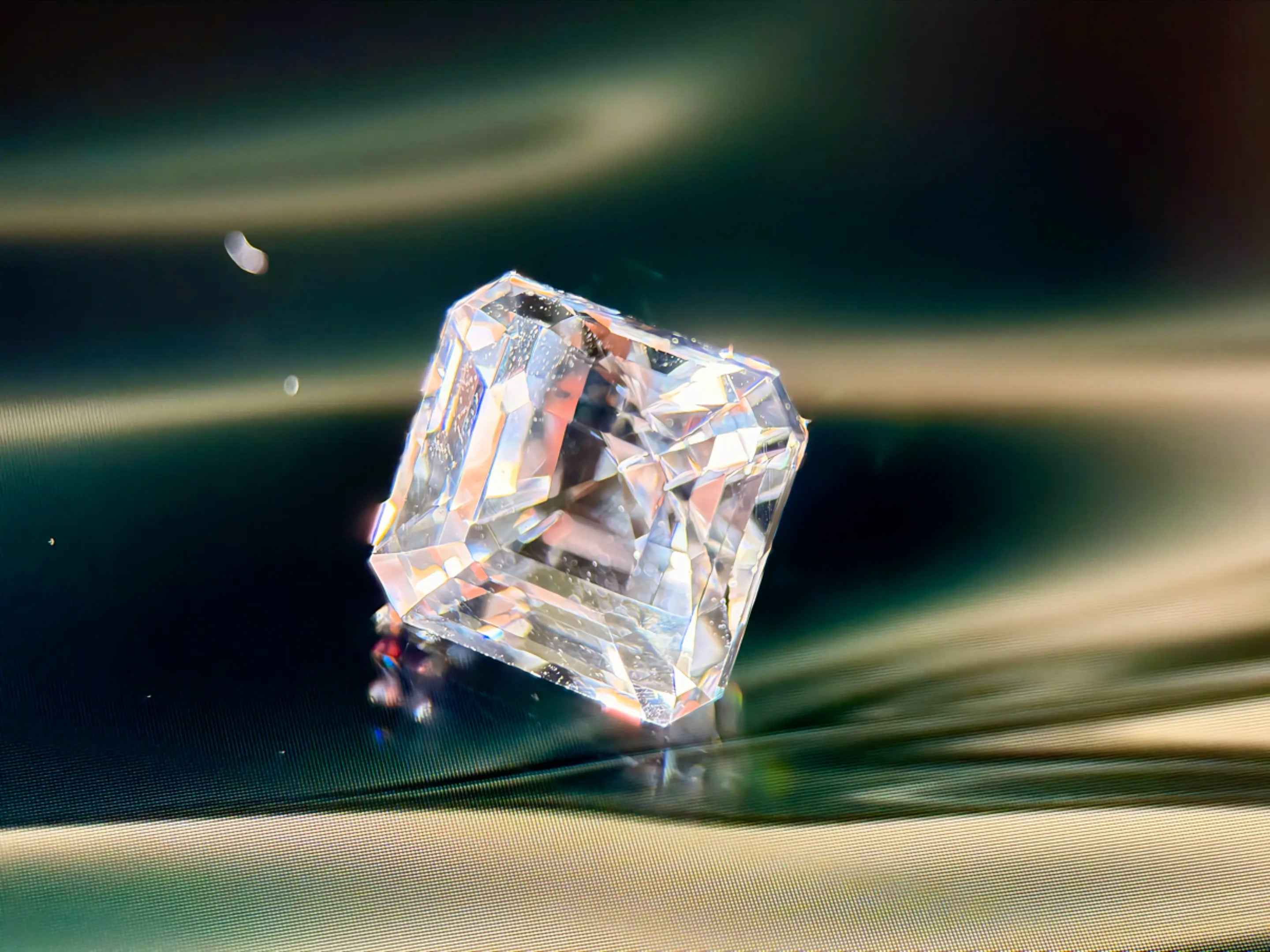 (6.03ct) Natural White Topaz | Eye-Clean Asscher Cut Square | Rare Unheated Sparkle (WAV21)