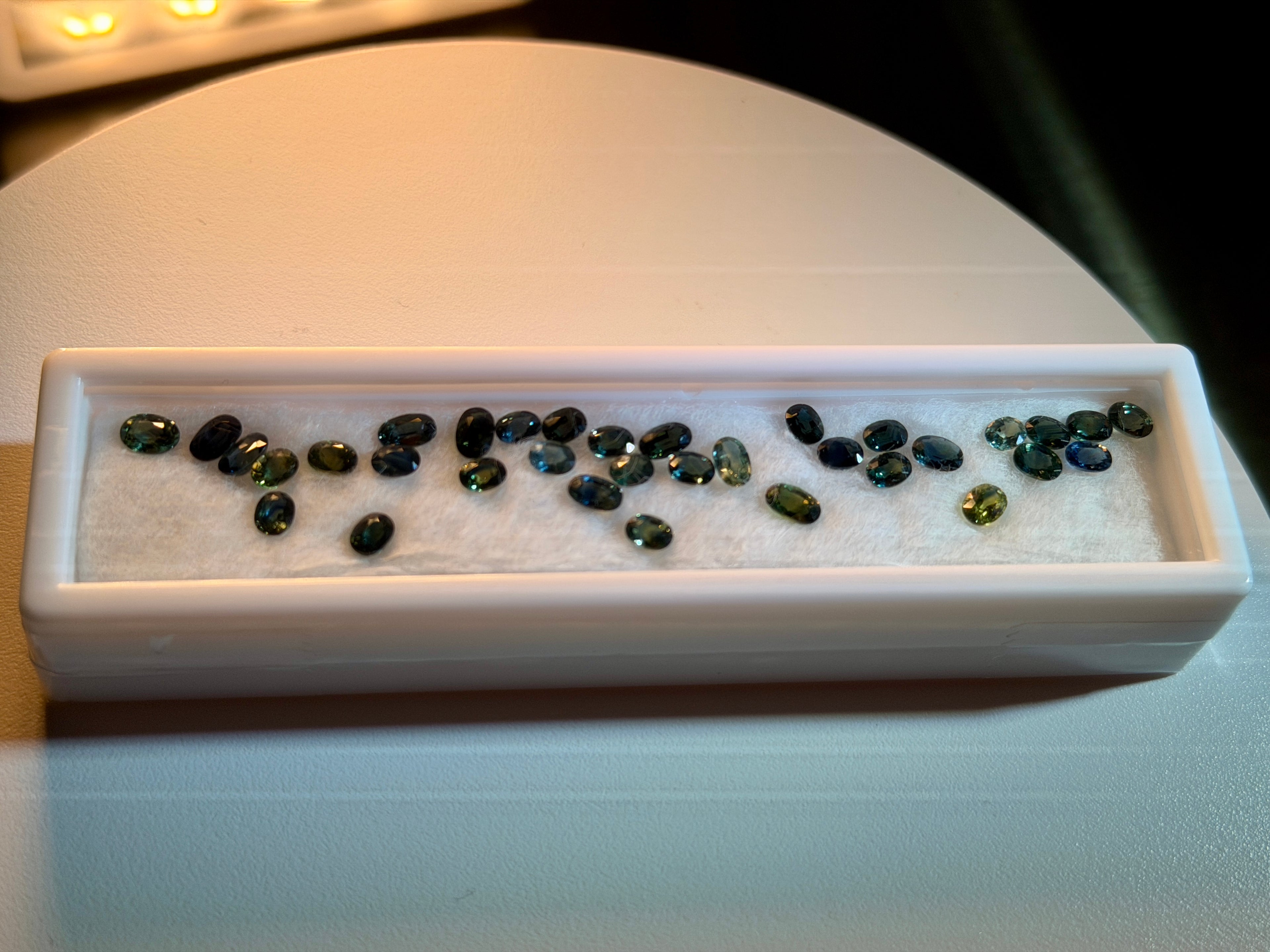 (9.90ctw) Precision-Cut Montana Teal Sapphire Melee Parcel (WAVS7)