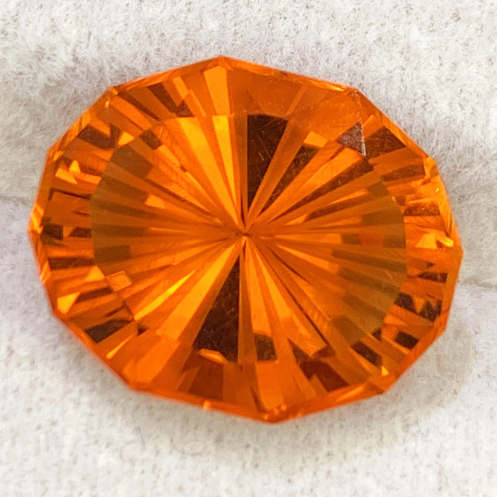 (5.10ct) Natural Golden Orange Citrine - Custom Fancy Oval Cut - VVS Brazil Gemstone (WAV23)
