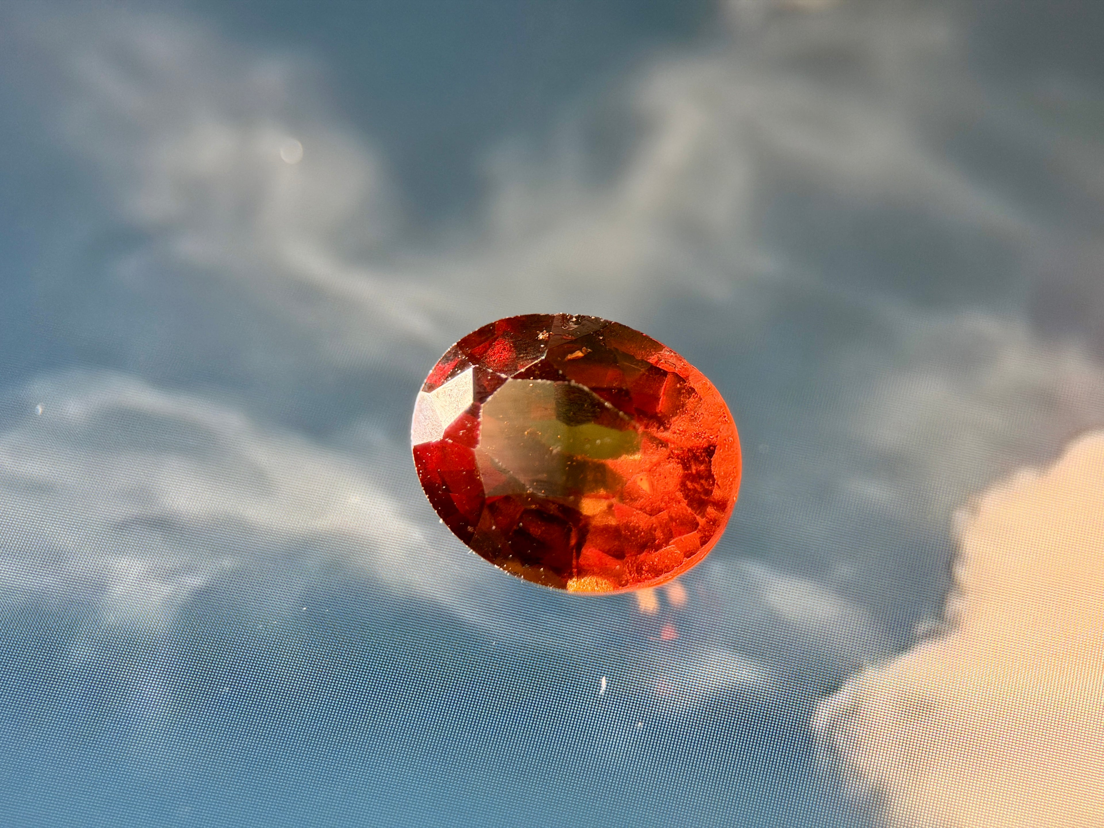 (3.11ct) Natural Orange Garnet - "Cinnamon Beauty" - Untreated Earth (WAV33)