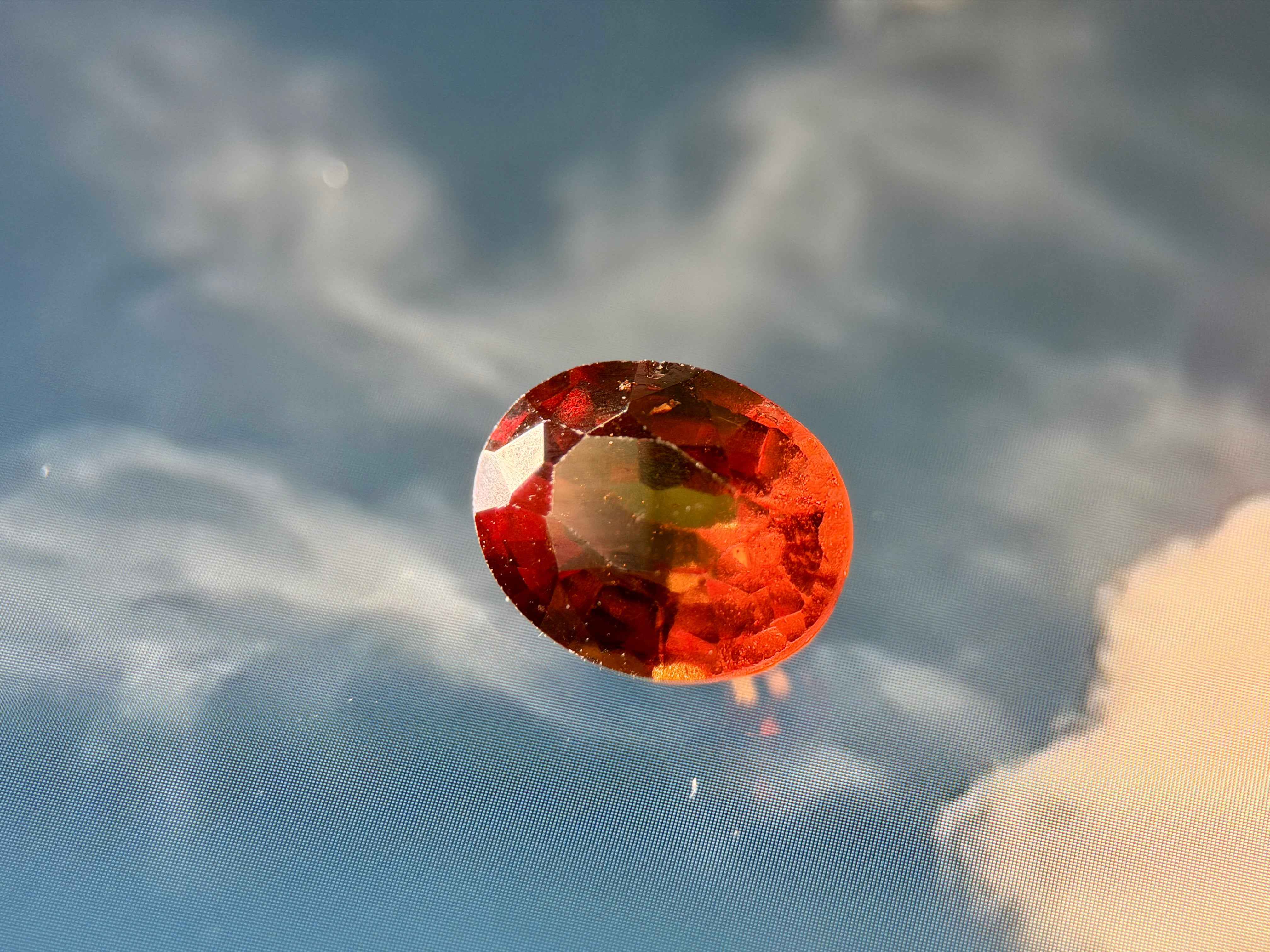 (3.11ct) Natural Orange Garnet - "Cinnamon Beauty" - Untreated Earth (WAV33)