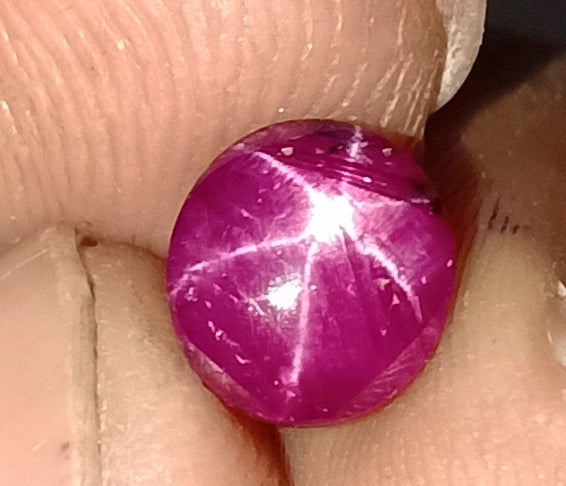 (3.00ct) Rare Natural Star Ruby - 100% Untreated & Unheated - Earth-Mined Cabochon (WAV60)