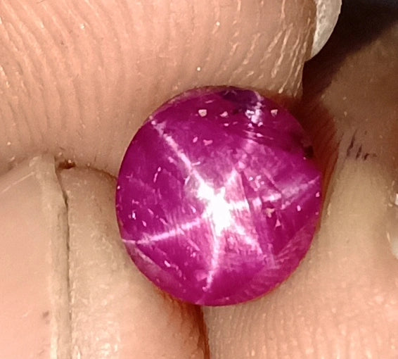 (3.00ct) Rare Natural Star Ruby - 100% Untreated & Unheated - Earth-Mined Cabochon (WAV60)