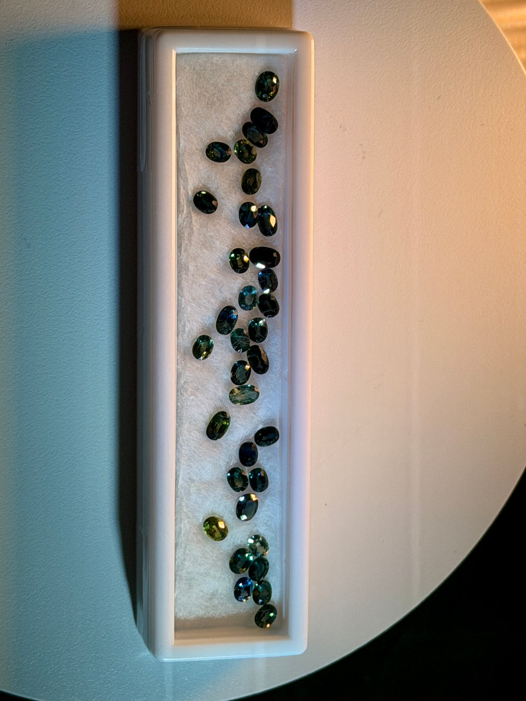 (9.90ctw) Precision-Cut Montana Teal Sapphire Melee Parcel (WAVS7)