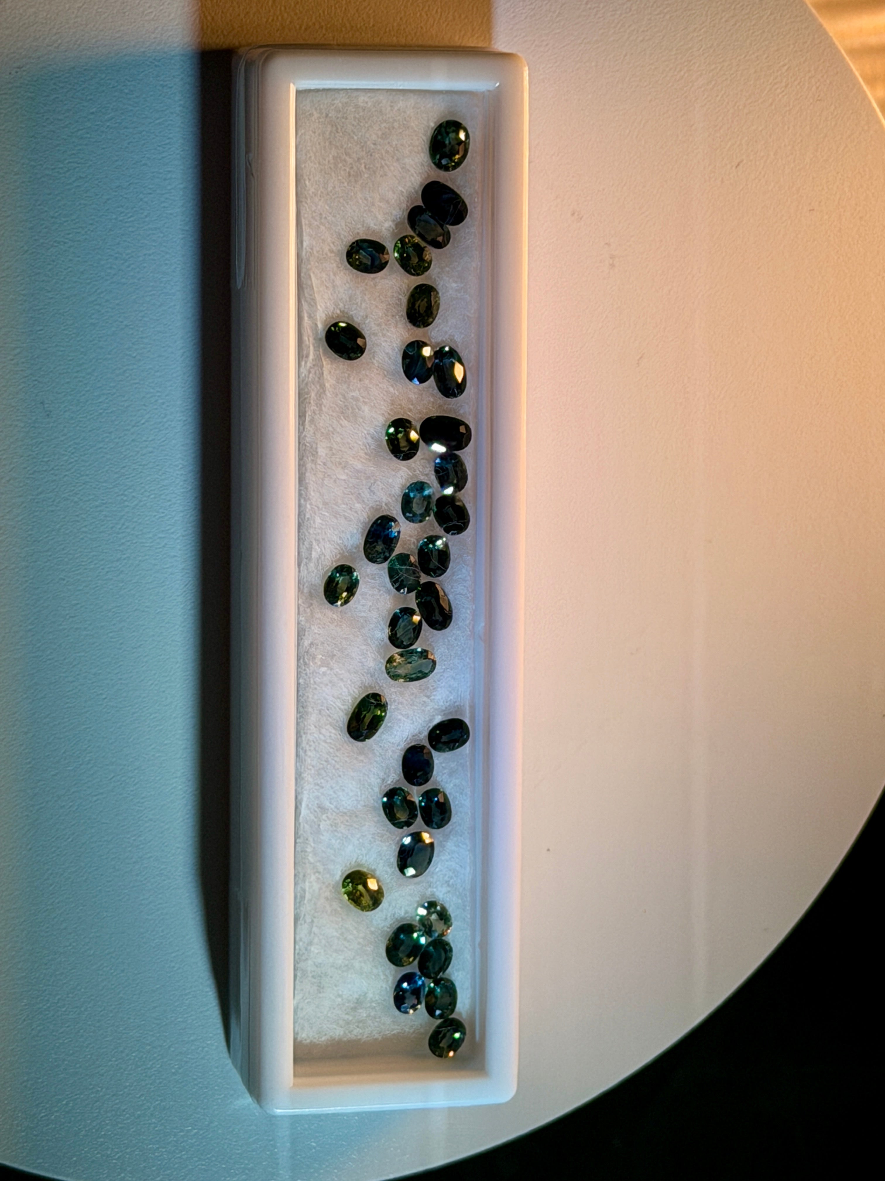 (9.90ctw) Precision-Cut Montana Teal Sapphire Melee Parcel (WAVS7)
