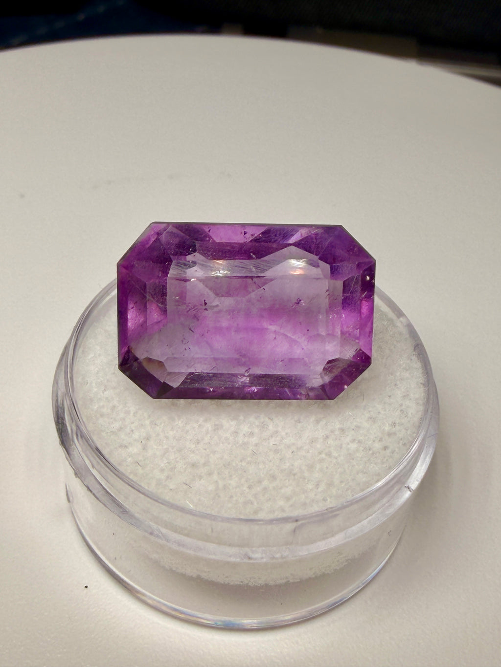(21.0ct) Royal Vivid Purple Fluorite From Brazil- Precision Master Cut (No Windowing)