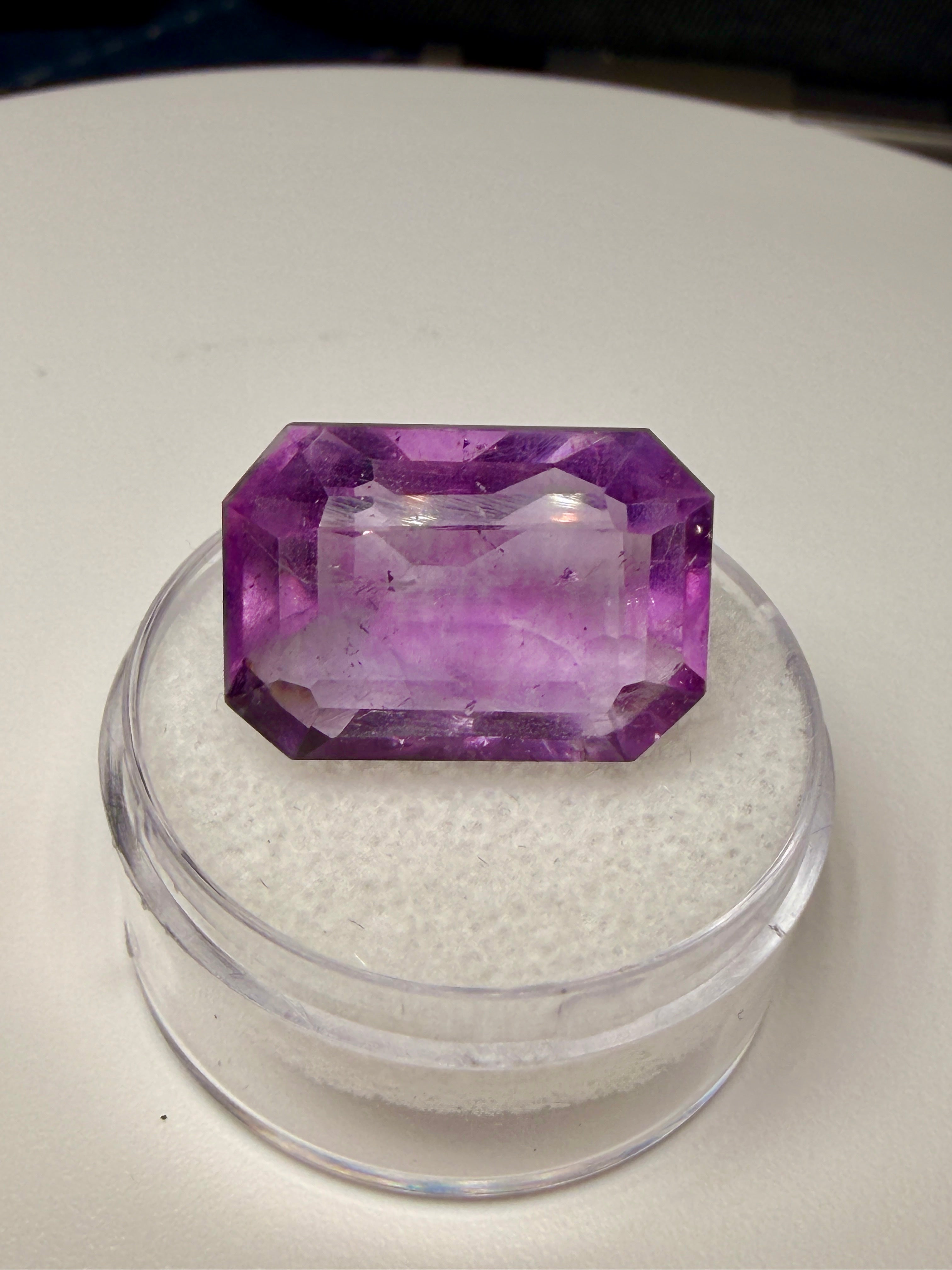 (21.0ct) Royal Vivid Purple Fluorite From Brazil- Precision Master Cut (No Windowing)