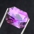 4.00ct Natural Amethyst - Precision Fancy Cut - Vibrant Royal Purple - VS Clarity (WAV84)