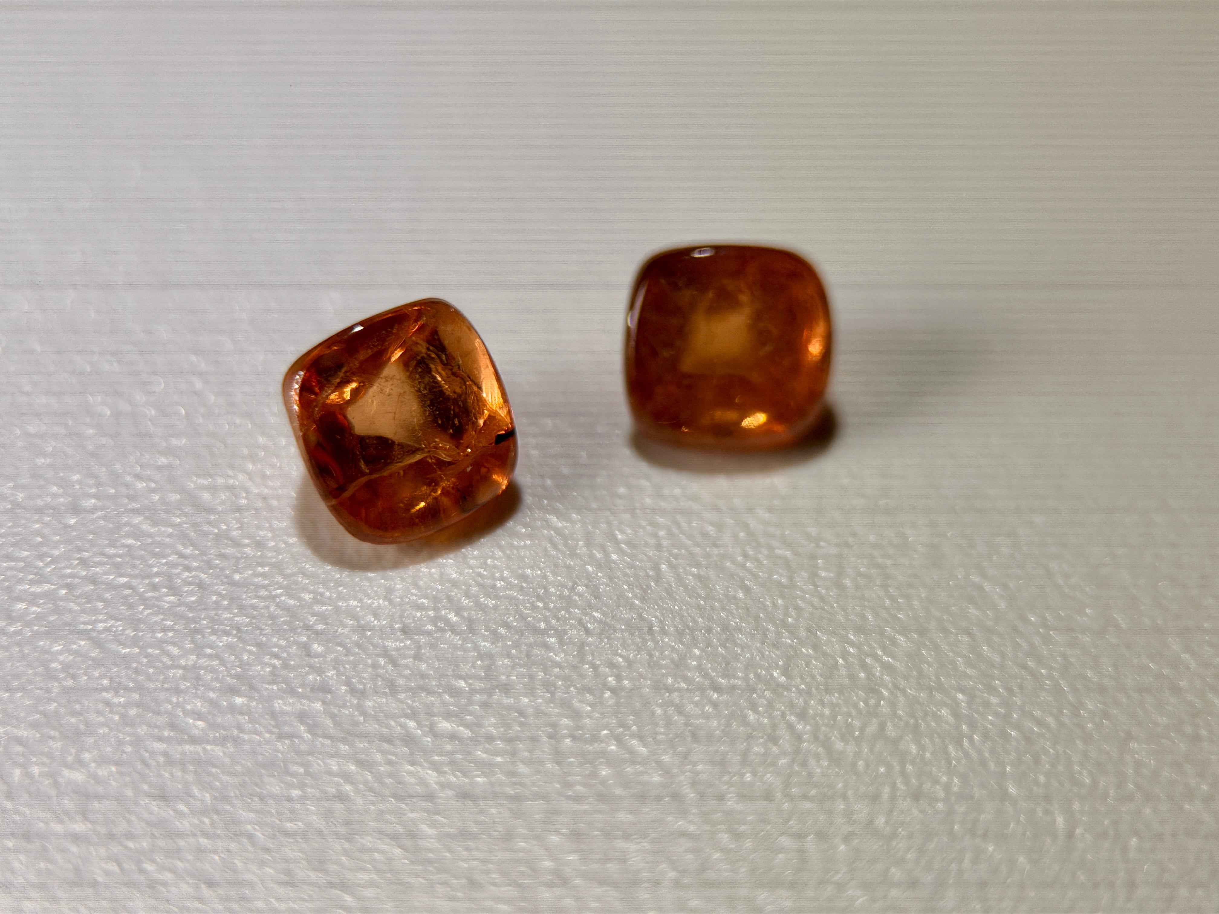 (1.57ct) Natural Spessartite Garnet - Rare "Fanta" Orange - Precision Oval Cut - Untreated (WAV44)