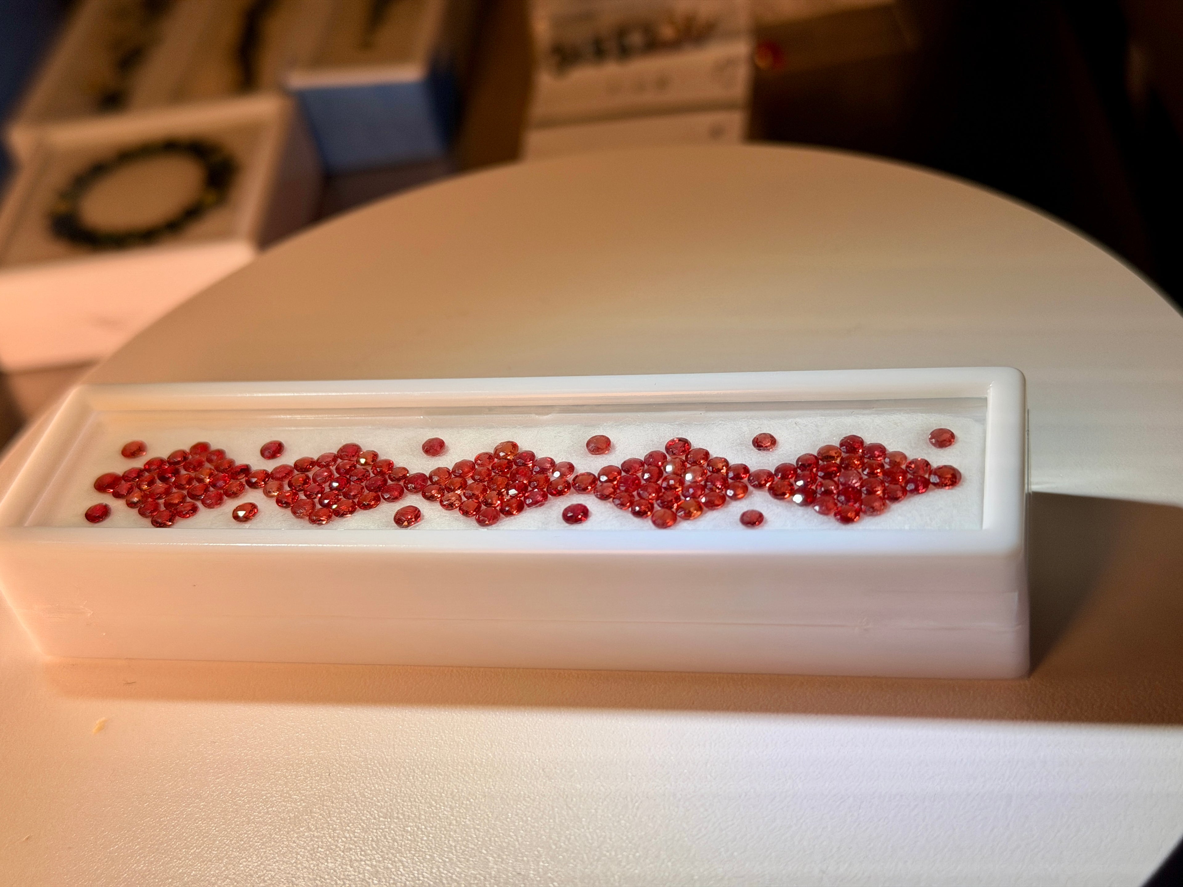 (9.80 Ct.) VS Orange Songea Sapphire Mele Parcel (WAVS5)