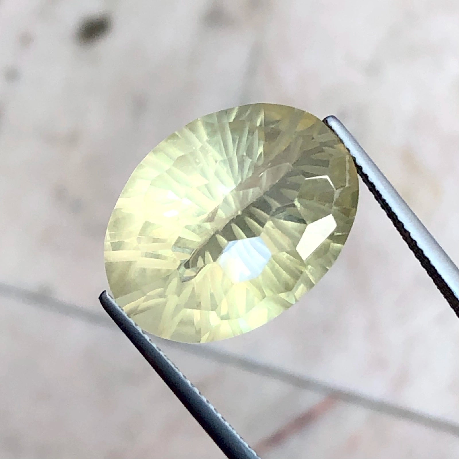 23.50ct Natural Lemon Quartz - Large Fancy Oval - VS Clarity - 27mm Collector’s Gem (WAV71)