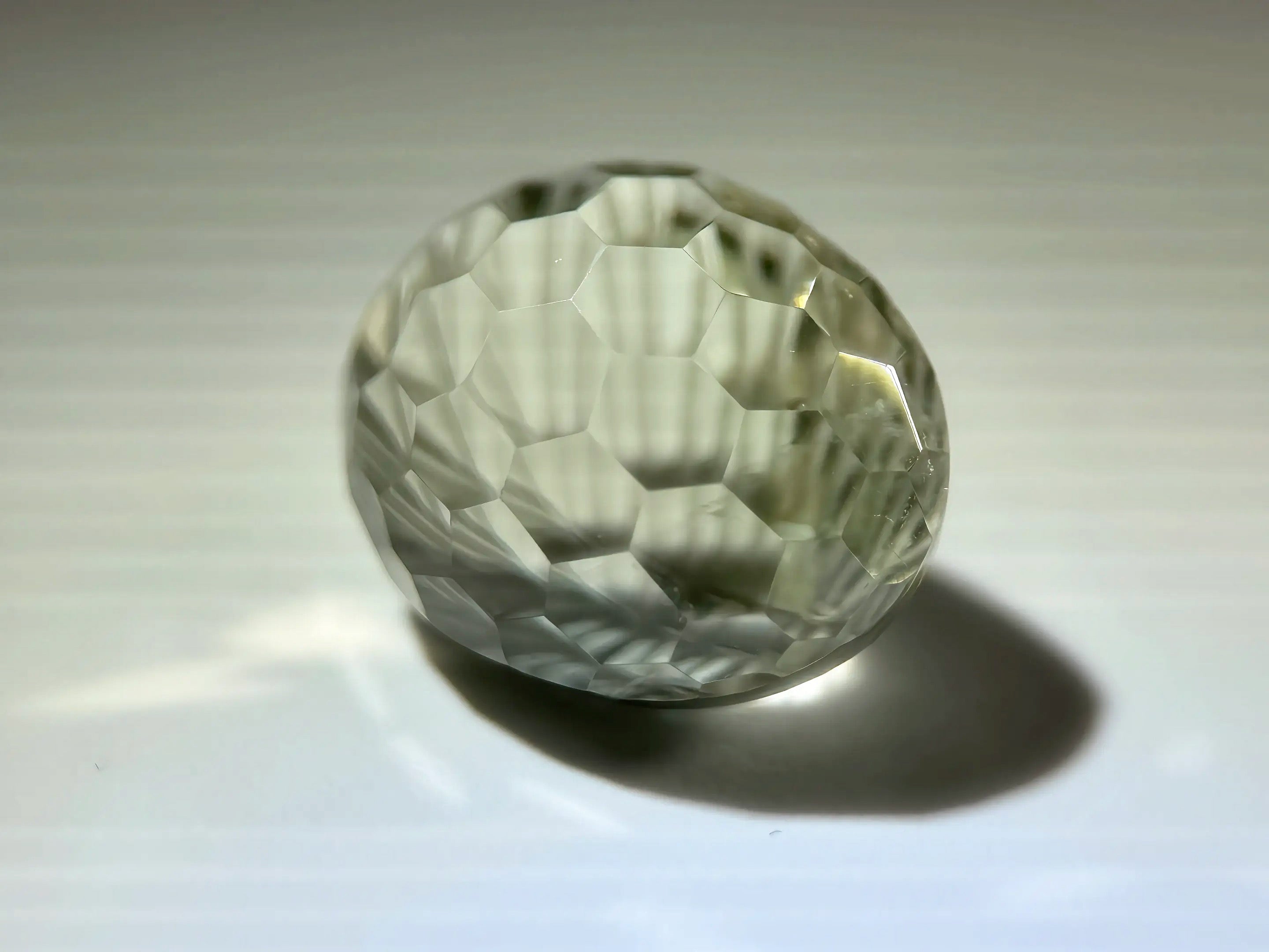 25.60ct Natural Lemon Quartz - Custom Kaleidoscope Oval - Massive Precision Cut - VS+ (WAV75)