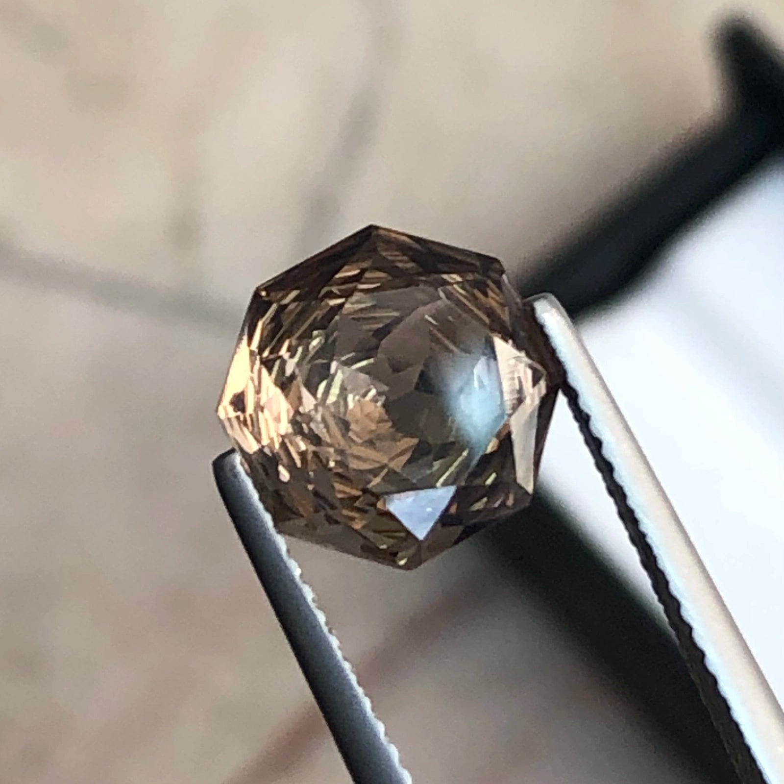 3.60ct Natural Smokey Quartz - Precision Octagon Cut - VS Clarity - 100% Untreated (WAV74)