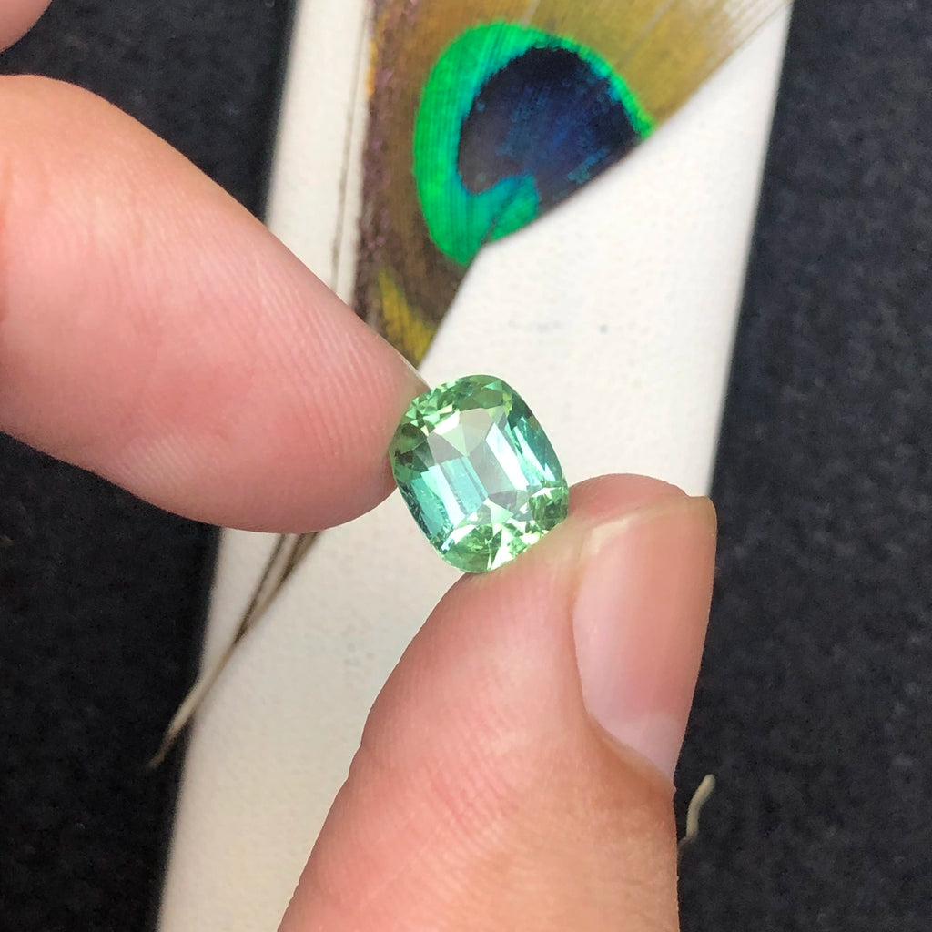 (2.73ct) Natural Seafoam Green Tourmaline - Rare Afghanistan Origin - Precision Octagon Cut (WAV62)