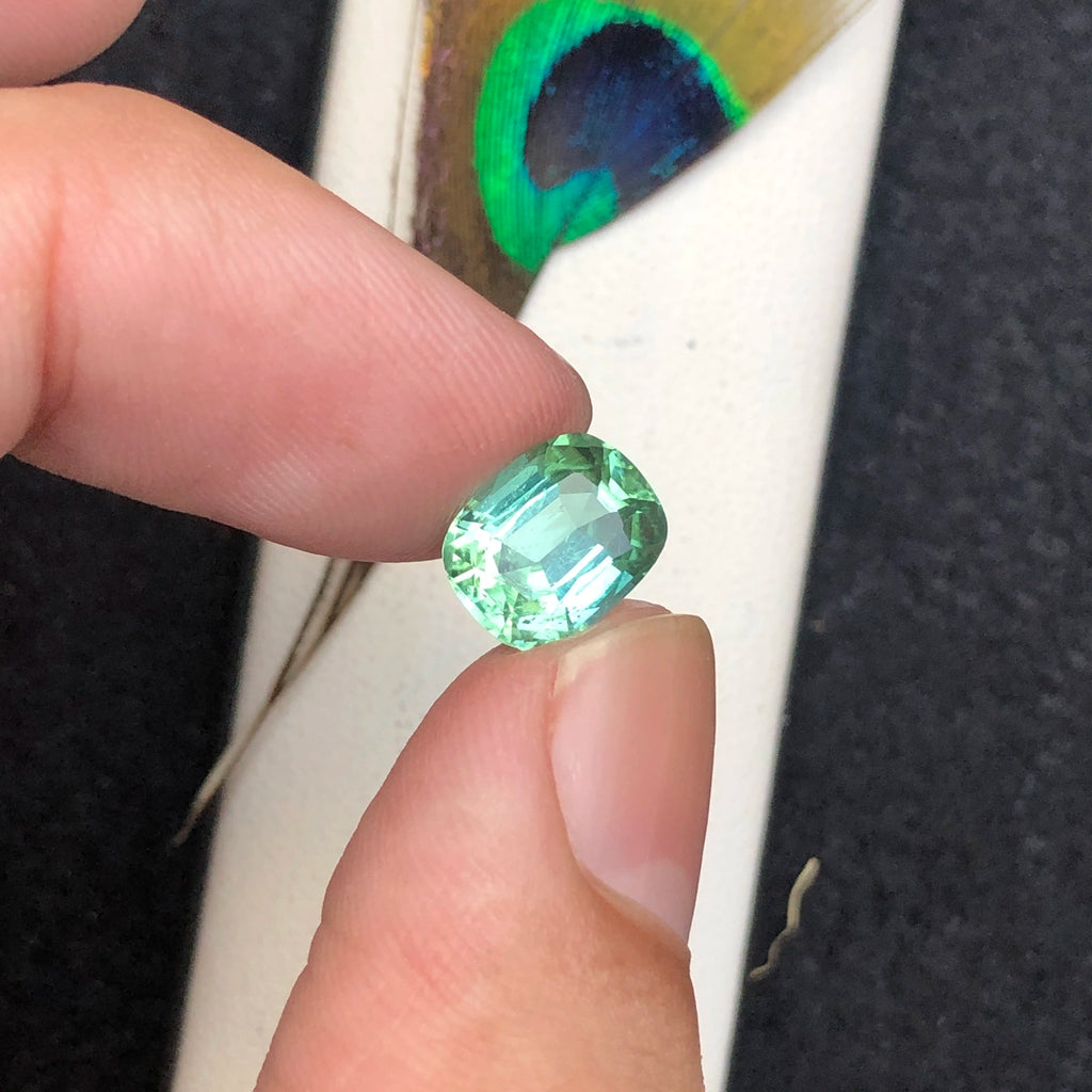 (2.73ct) Natural Seafoam Green Tourmaline - Rare Afghanistan Origin - Precision Octagon Cut (WAV62)