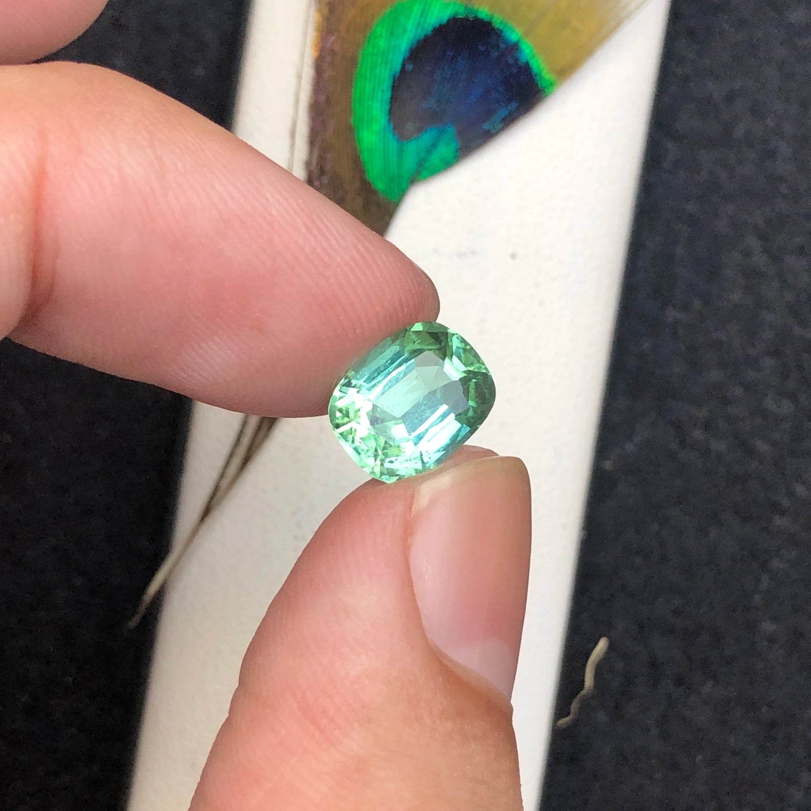 (2.73ct) Natural Seafoam Green Tourmaline - Rare Afghanistan Origin - Precision Octagon Cut (WAV62)
