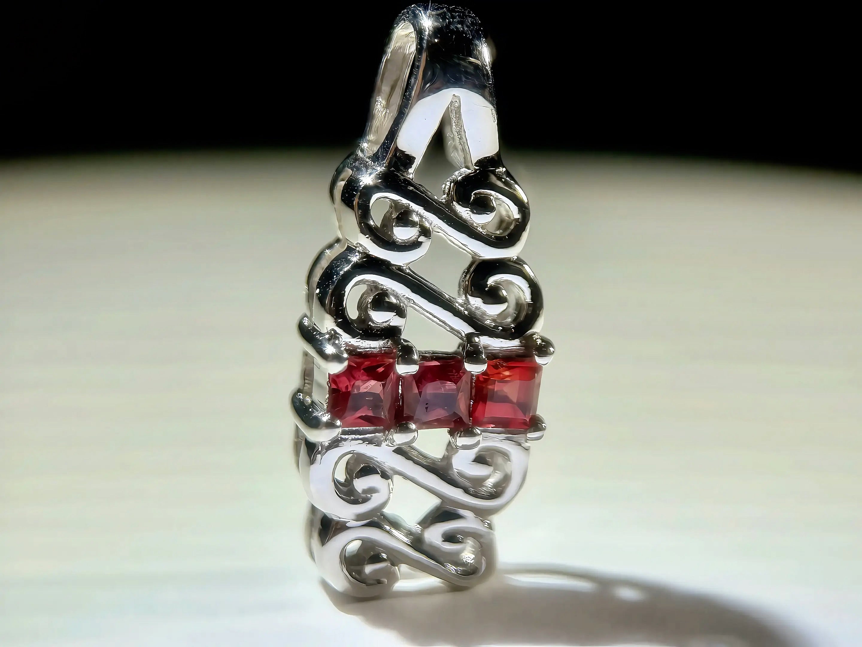 Natural Red Ruby Pendant (2.54g) (WAVJ2)