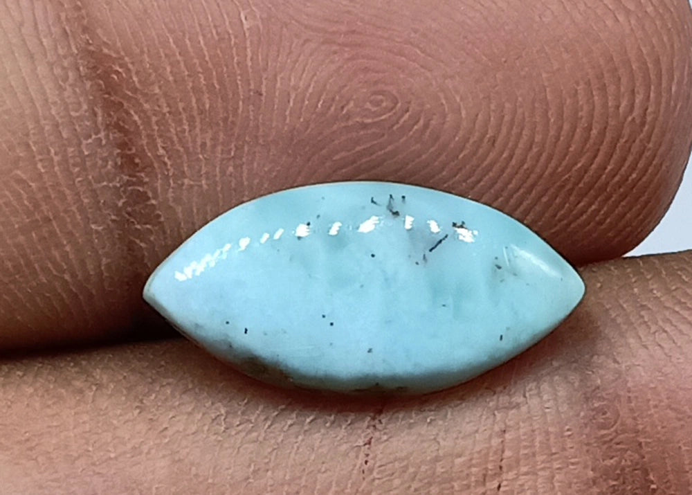 Natural Untreated Larimar Cabochon (3.65 Ct) (WAV3)