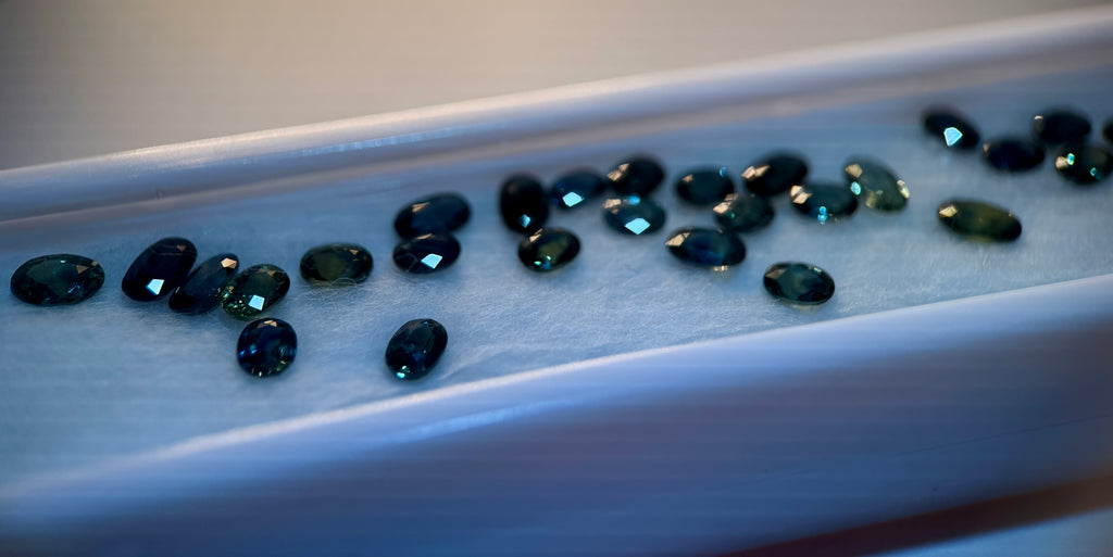 (9.90ctw) Precision-Cut Montana Teal Sapphire Melee Parcel (WAVS7)