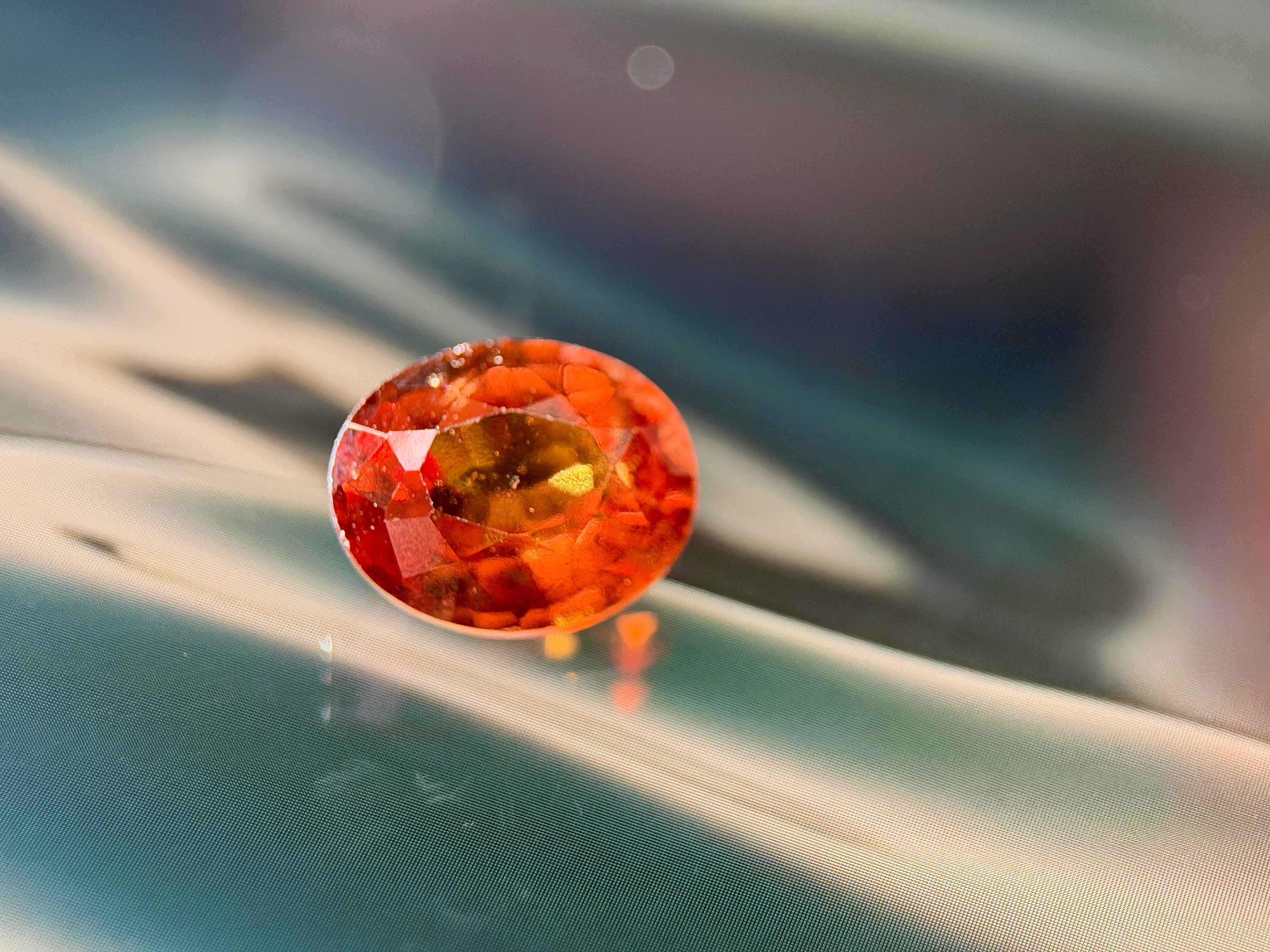 (3.11ct) Natural Orange Garnet - "Cinnamon Beauty" - Untreated Earth (WAV33)