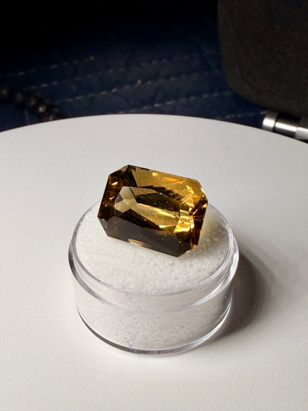 |Custom Precision Cut| Santa Ana Madeir: 16.49 Ct Citrine | State Of Minas Gerais Brazil (WAV24)