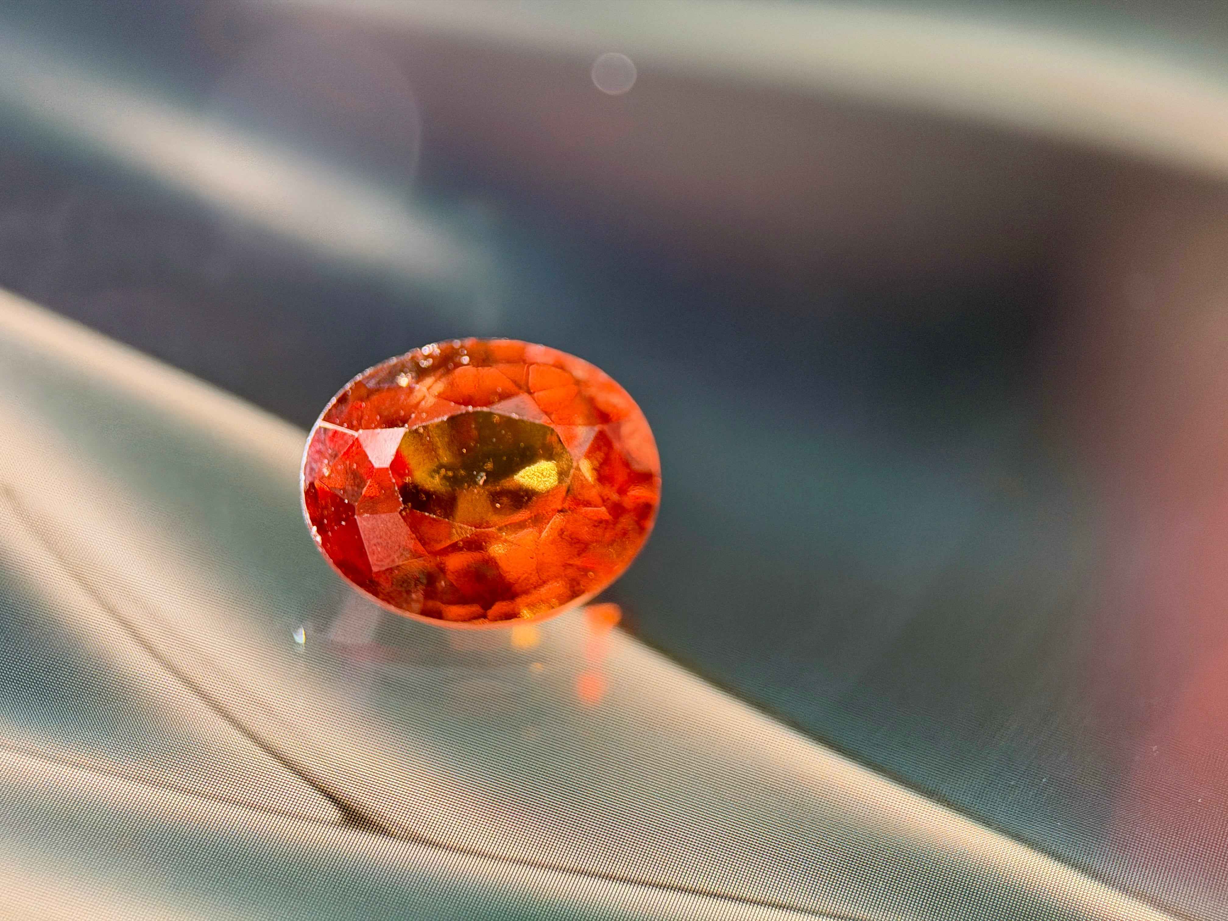 (3.11ct) Natural Orange Garnet - "Cinnamon Beauty" - Untreated Earth (WAV33)
