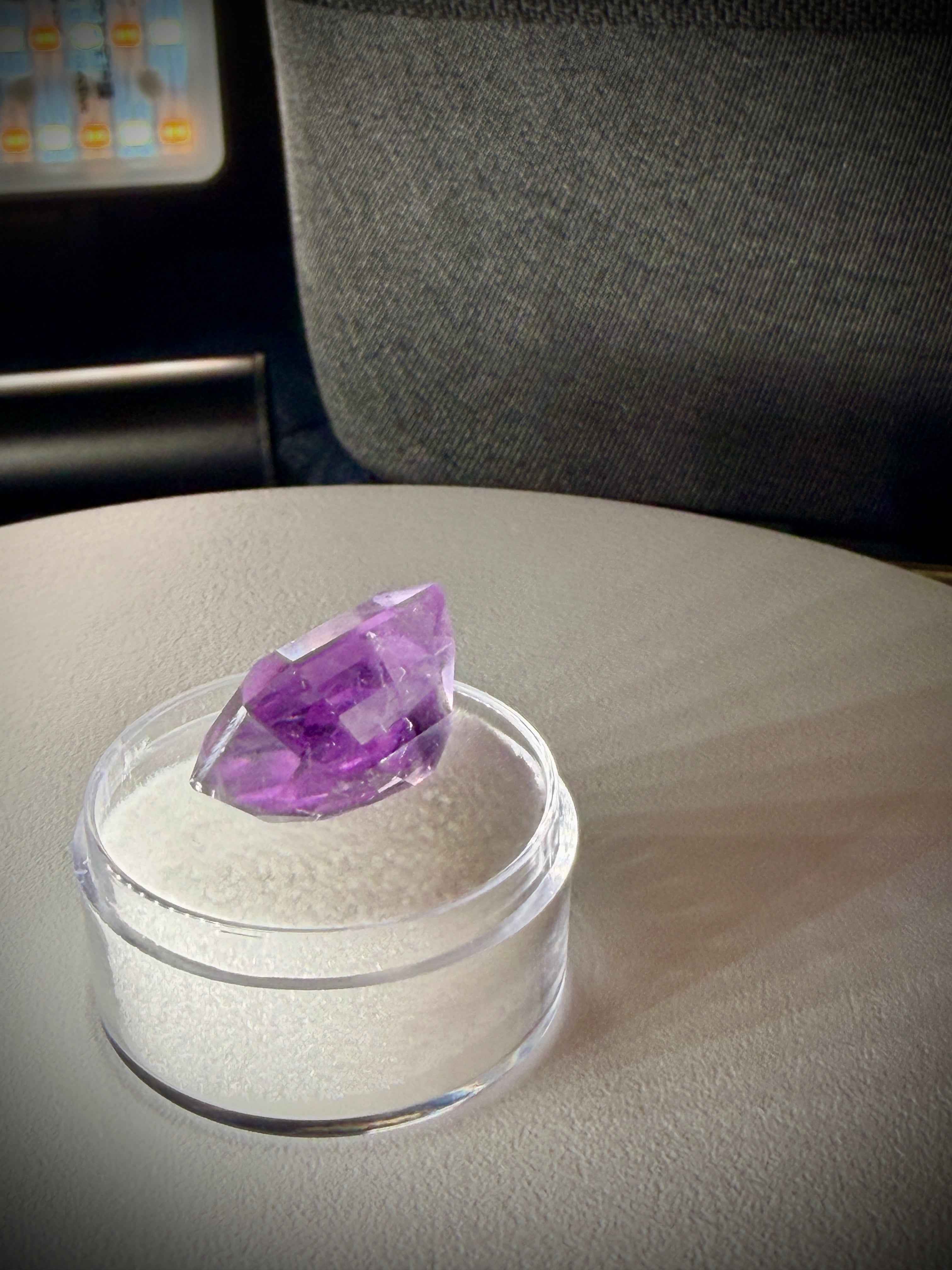 (21.0ct) Royal Vivid Purple Fluorite From Brazil- Precision Master Cut (WAV29)