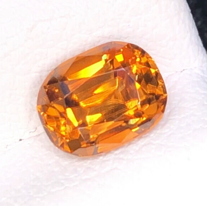 1.65ct Natural Imperial Zircon - Precision Cut - Earthy Brown Brilliance - Rare VS Quality (WAV82)
