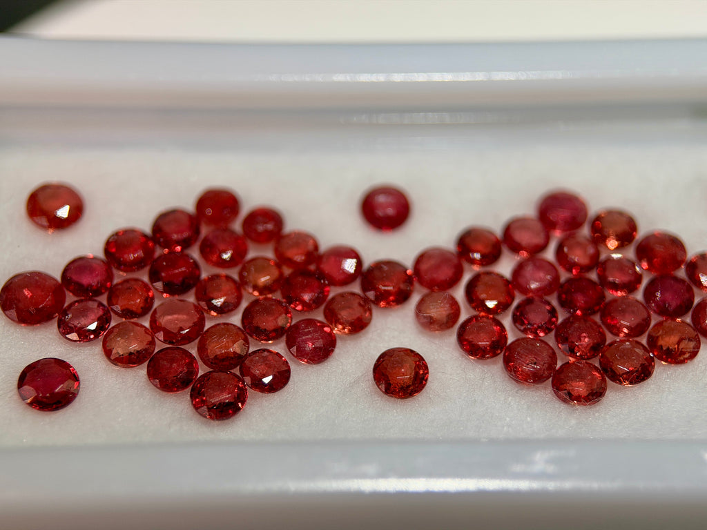(9.80 Ct.) VS Orange Songea Sapphire Melee Parcel (WAVS5)
