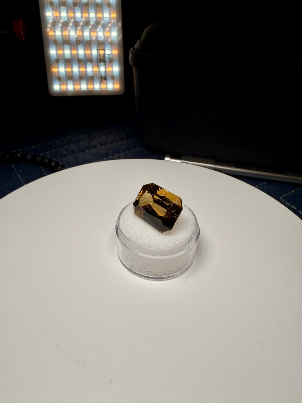 |Custom Precision Cut| Santa Ana Madeir: 16.49 Ct Citrine | State Of Minas Gerais Brazil (WAV24)