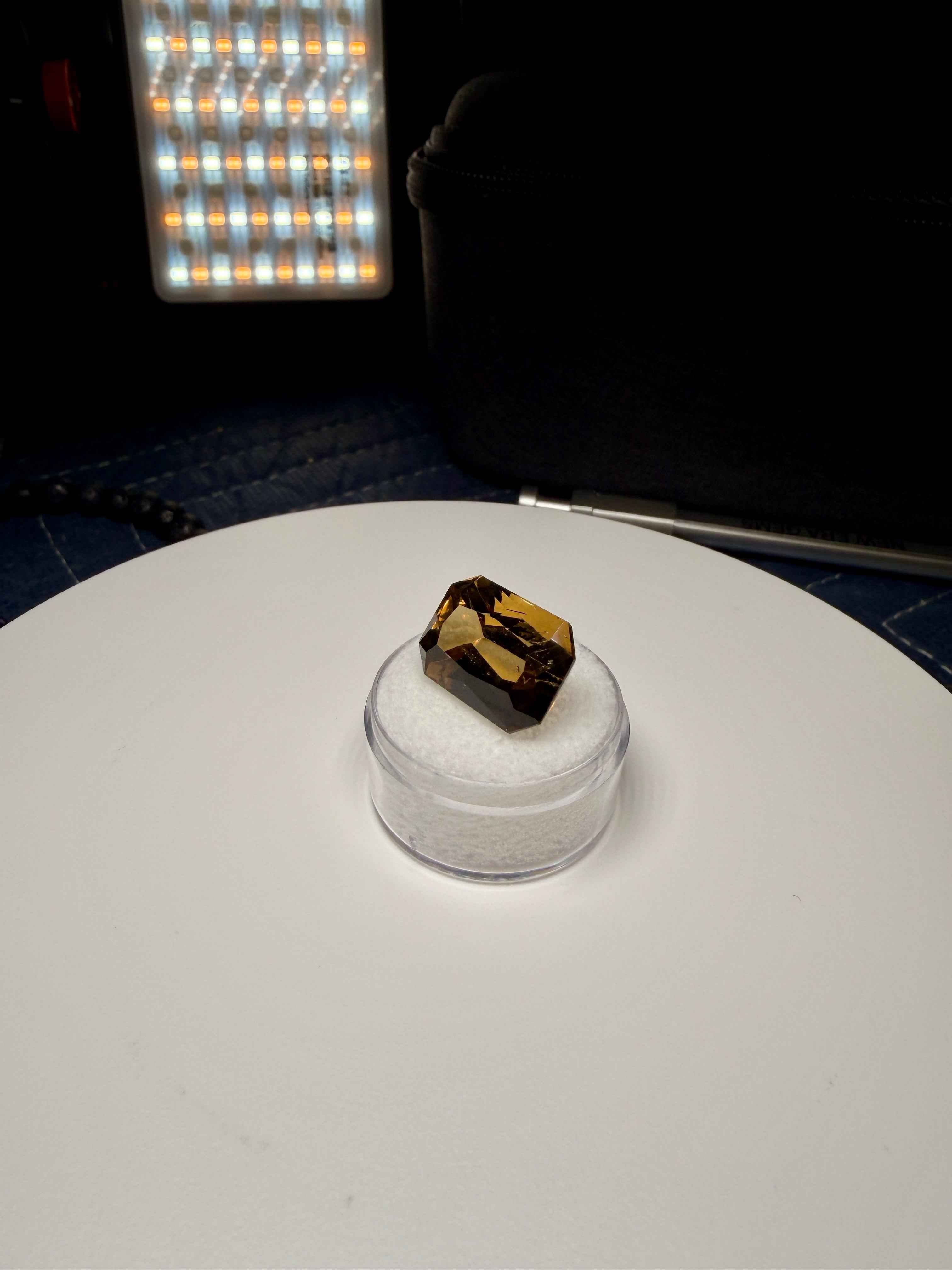 |Custom Precision Cut| Santa Ana Madeir: 16.49 Ct Citrine | State Of Minas Gerais Brazil (WAV24)