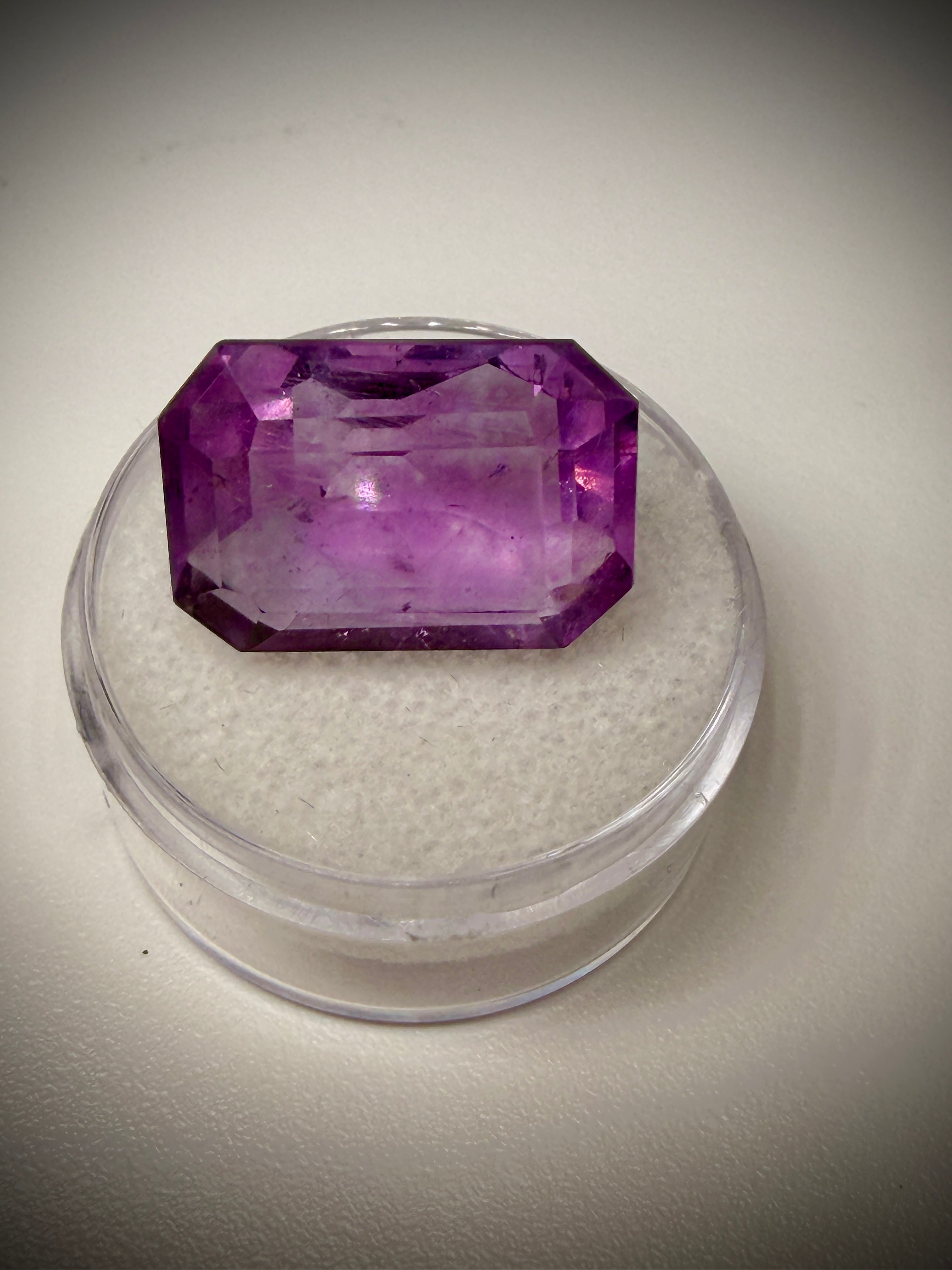 (21.0ct) Royal Vivid Purple Fluorite From Brazil- Precision Master Cut (No Windowing)