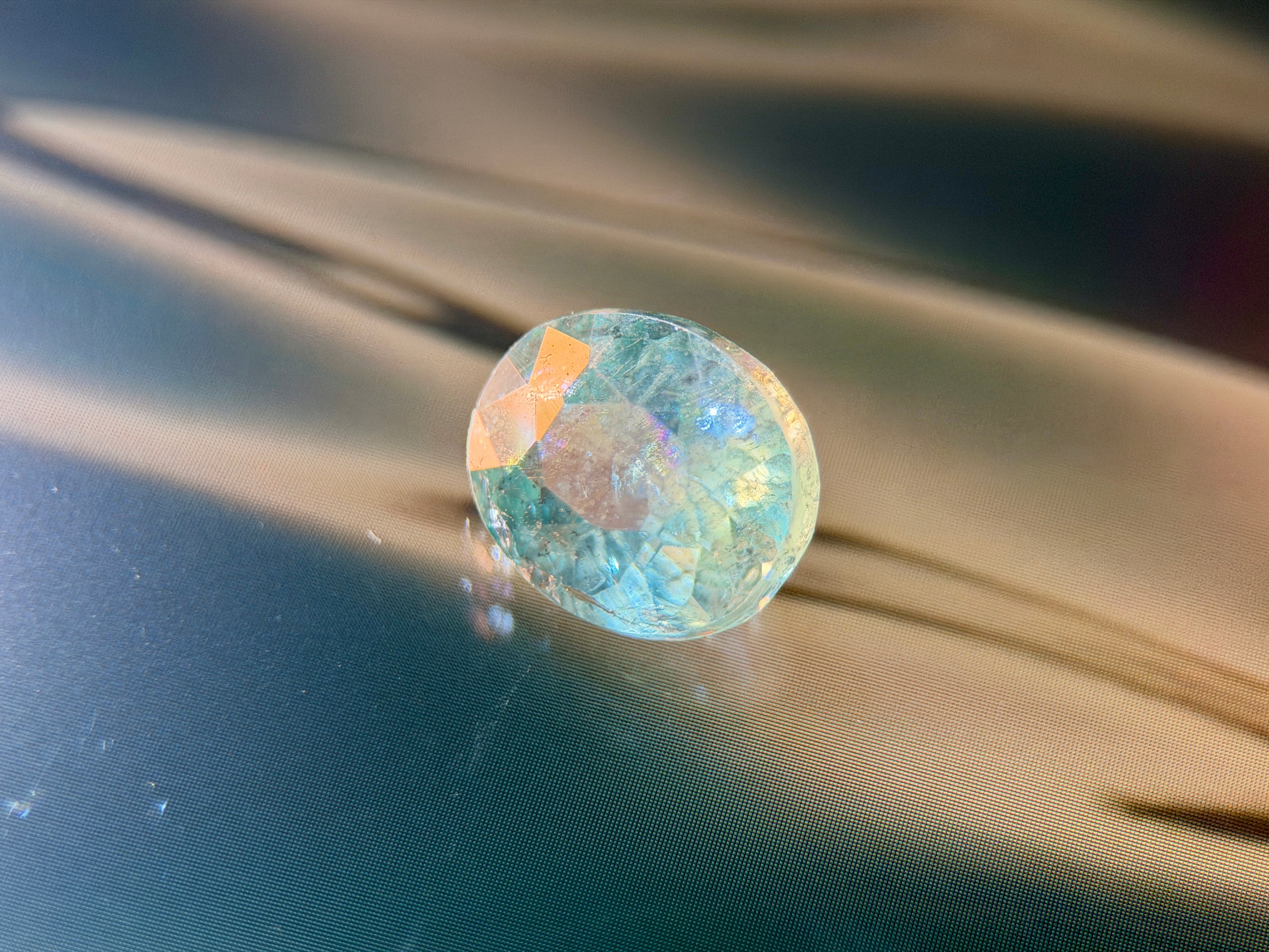 Natural Apatite Greenish Blue (1.84 CT) (WAV18)