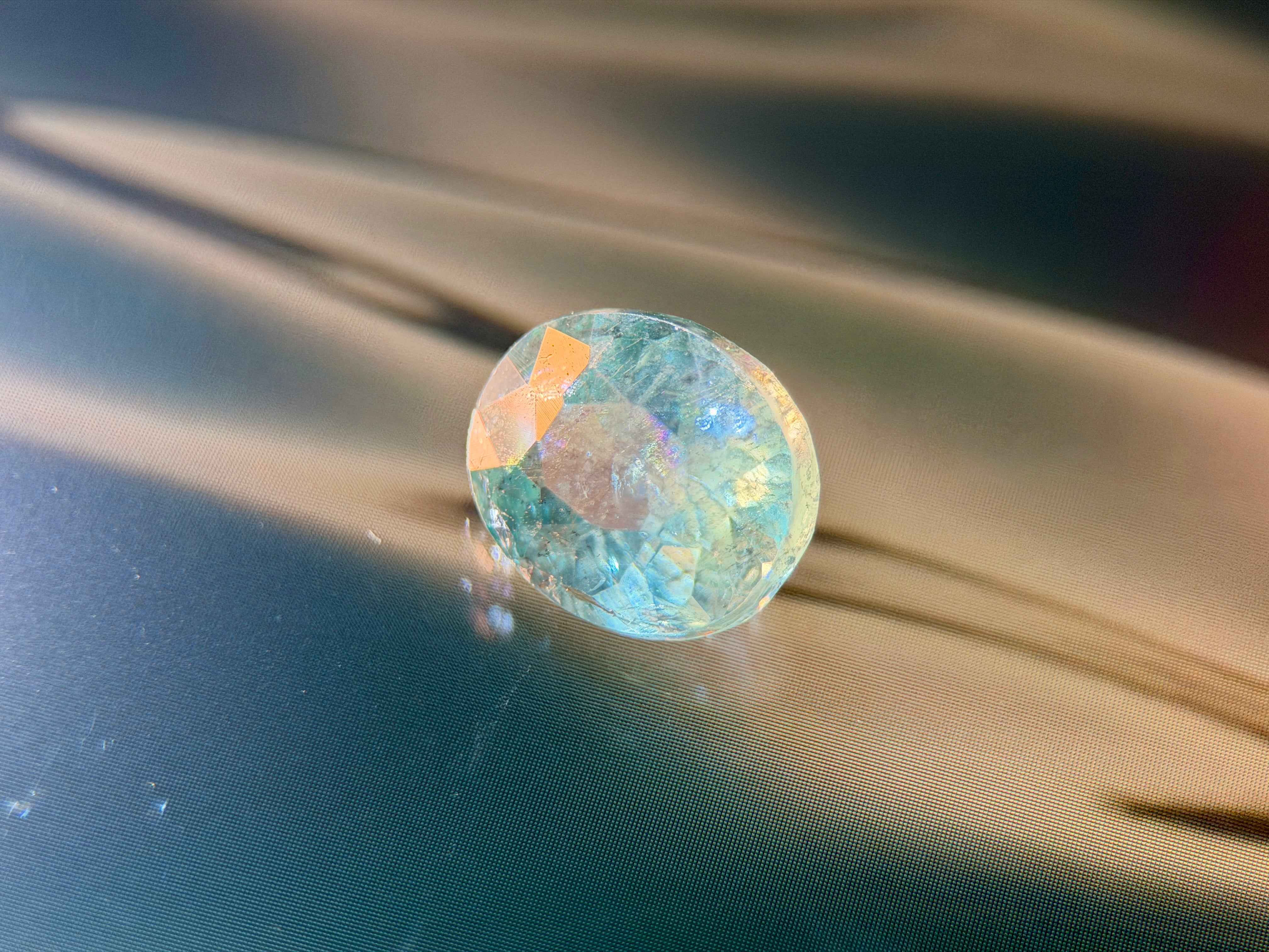 Natural Apatite Greenish Blue (1.84 CT) (WAV18)