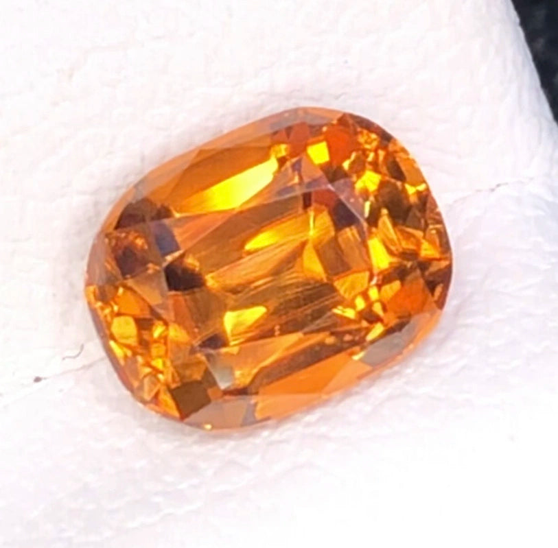 1.65ct Natural Imperial Zircon - Precision Cut - Earthy Brown Brilliance - Rare VS Quality (WAV82)