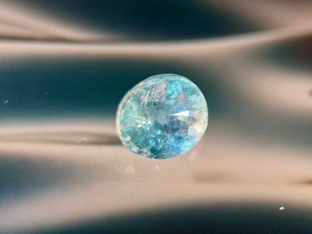 Natural Apatite Greenish Blue (1.84 CT) (WAV18)