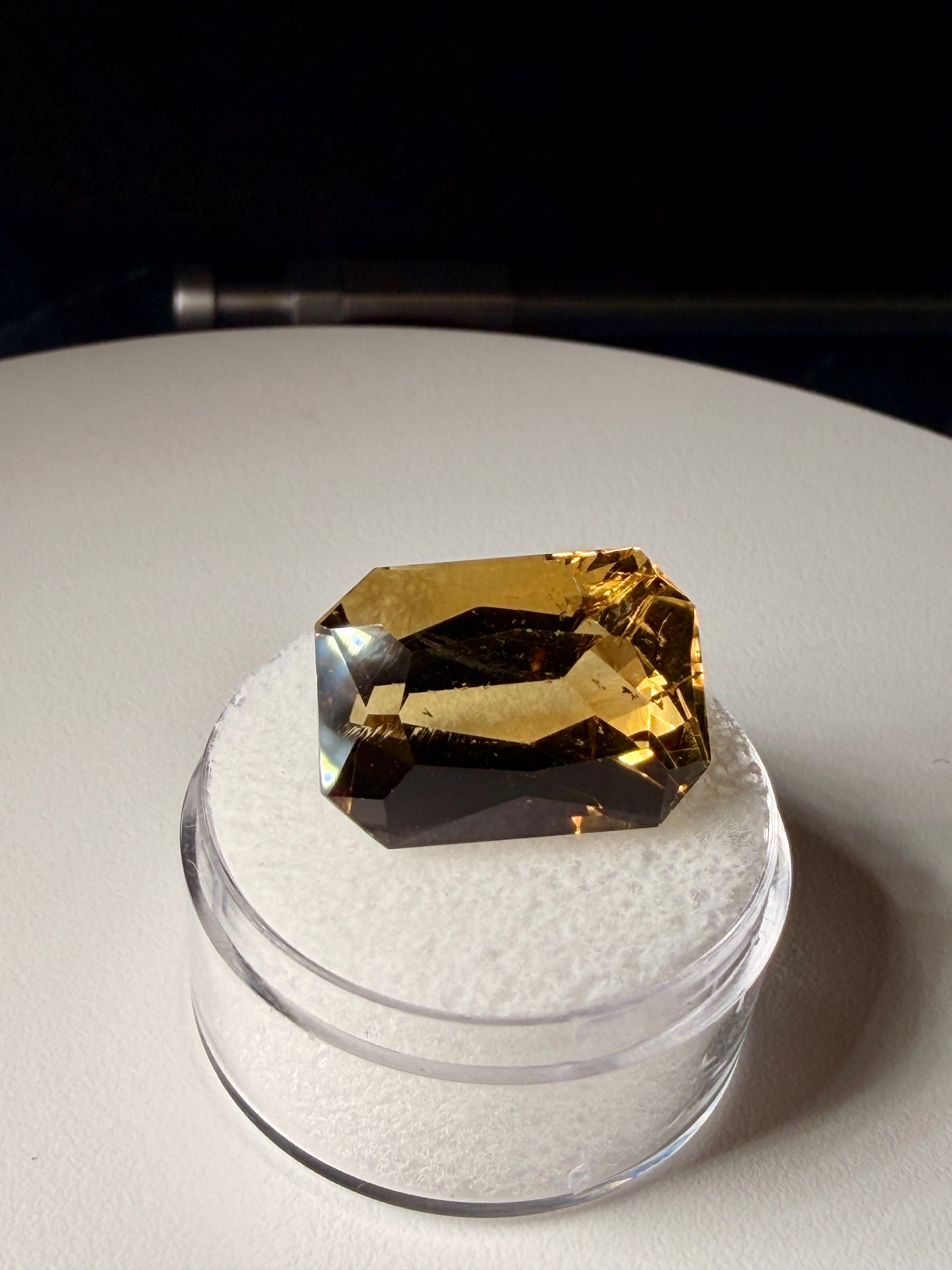 |Custom Precision Cut| Santa Ana Madeir: 16.49 Ct Citrine | State Of Minas Gerais Brazil (WAV24)