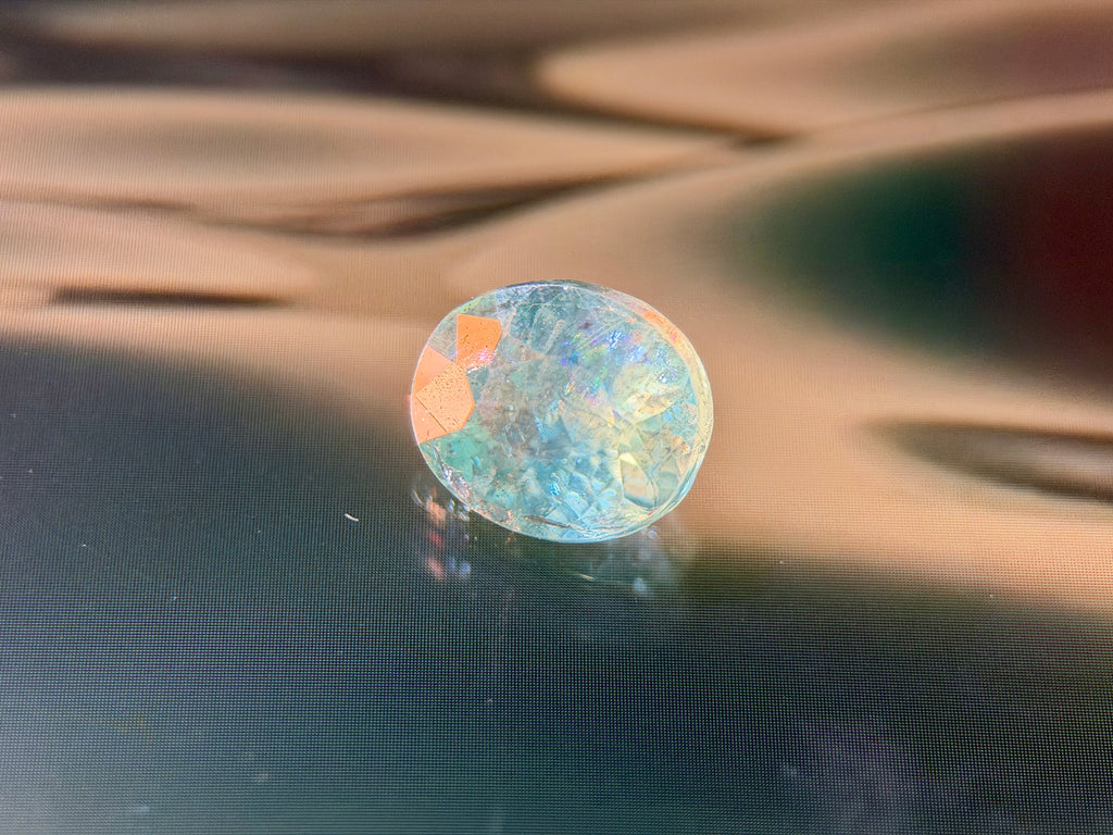 Natural Apatite Greenish Blue (1.84 CT) (WAV18)