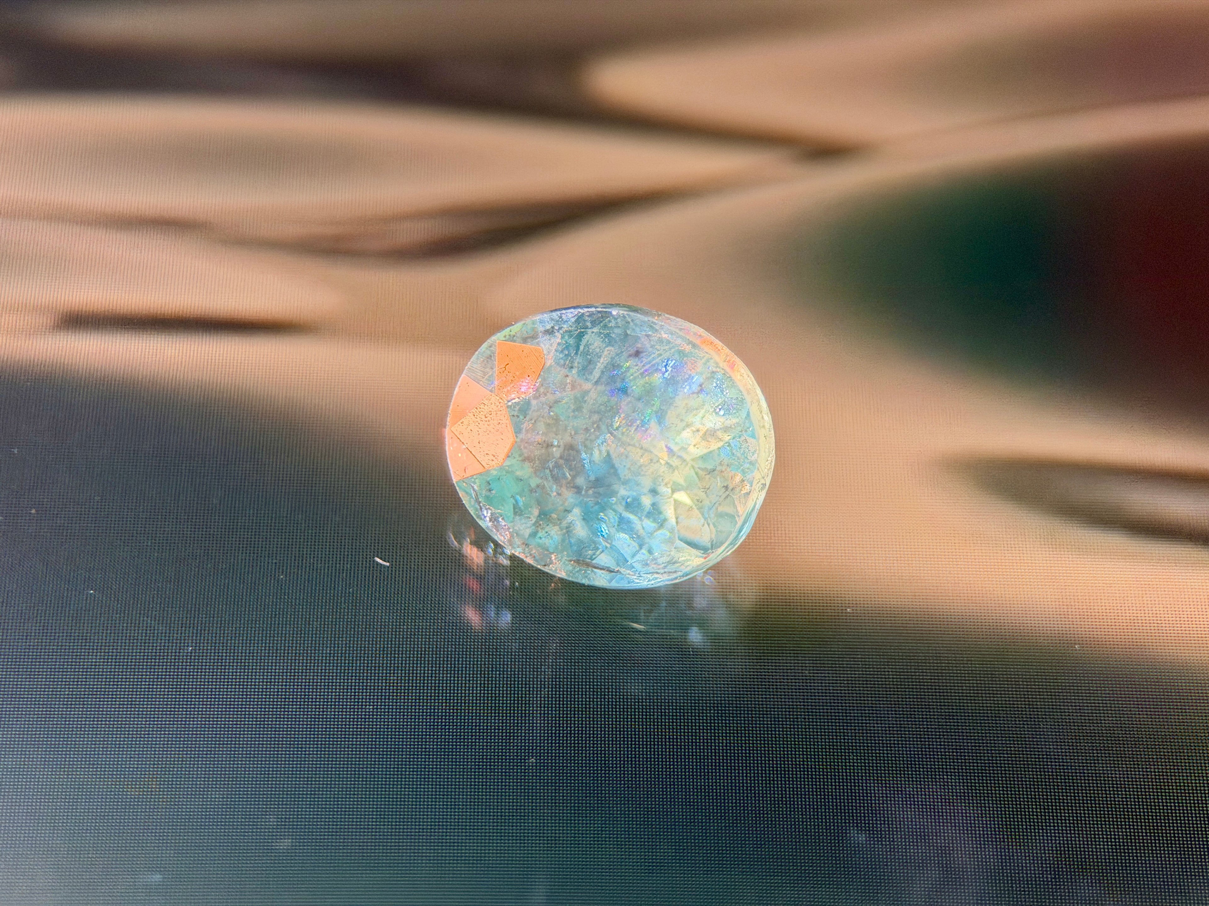 Natural Apatite Greenish Blue (1.84 CT) (WAV18)