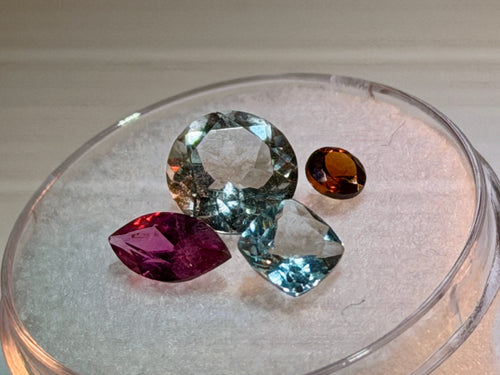 (2.66ctw) Exotic Multi-Gemstone Collector’s Parcel – Tourmaline, Apatite, Hessonite & Prasiolite (WAVS9)