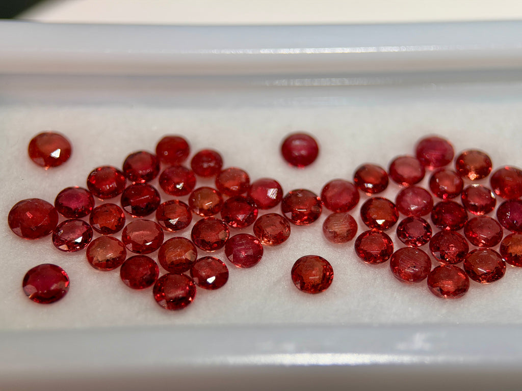 (9.80 Ct.) VS Orange Songea Sapphire Melee Parcel (WAVS5)