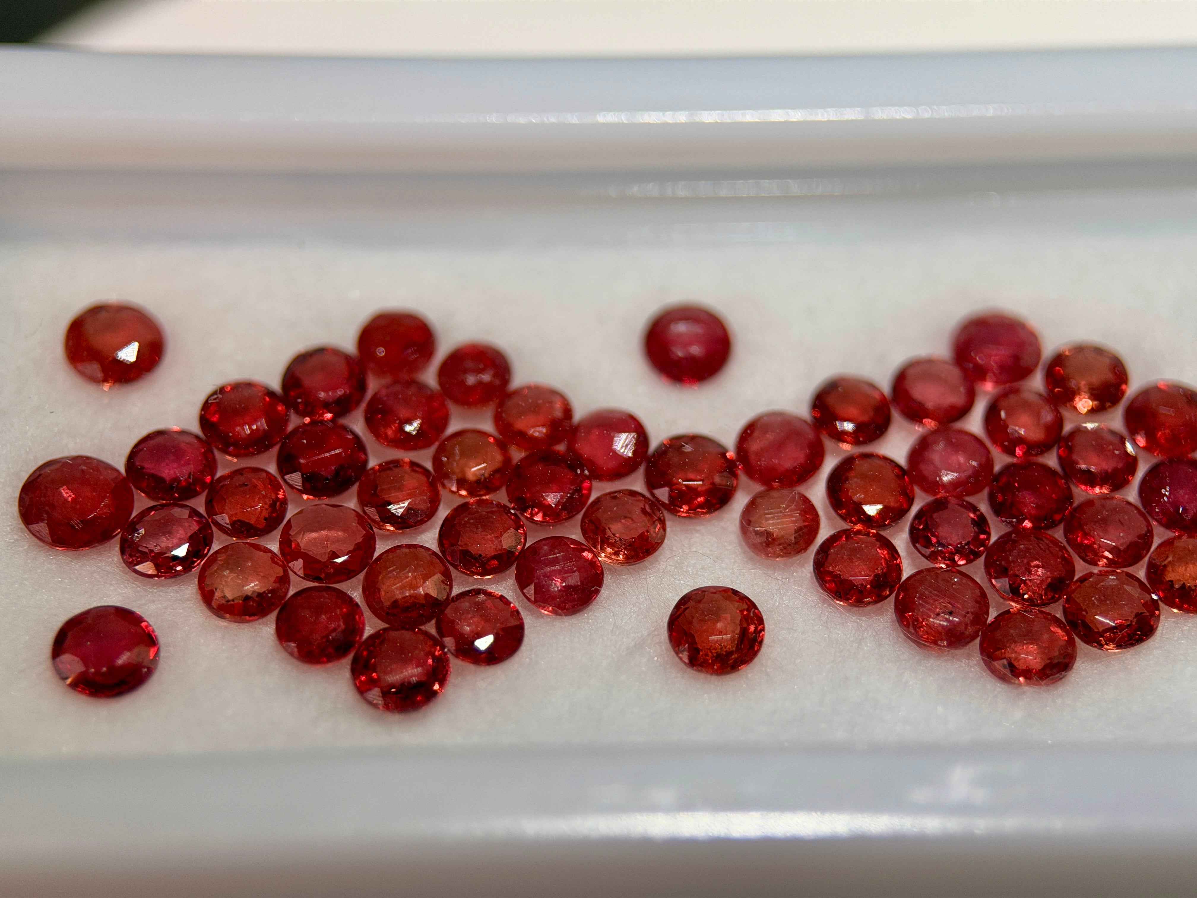 (9.80 Ct.) VS Orange Songea Sapphire Melee Parcel (WAVS5)