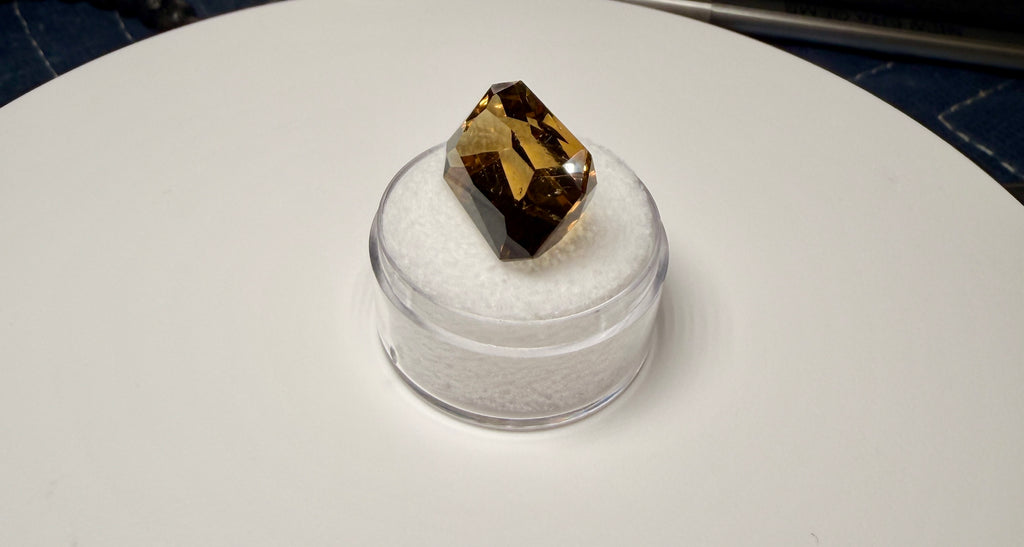 |Custom Precision Cut| Santa Ana Madeir: 16.49 Ct Citrine | State Of Minas Gerais Brazil (WAV24)
