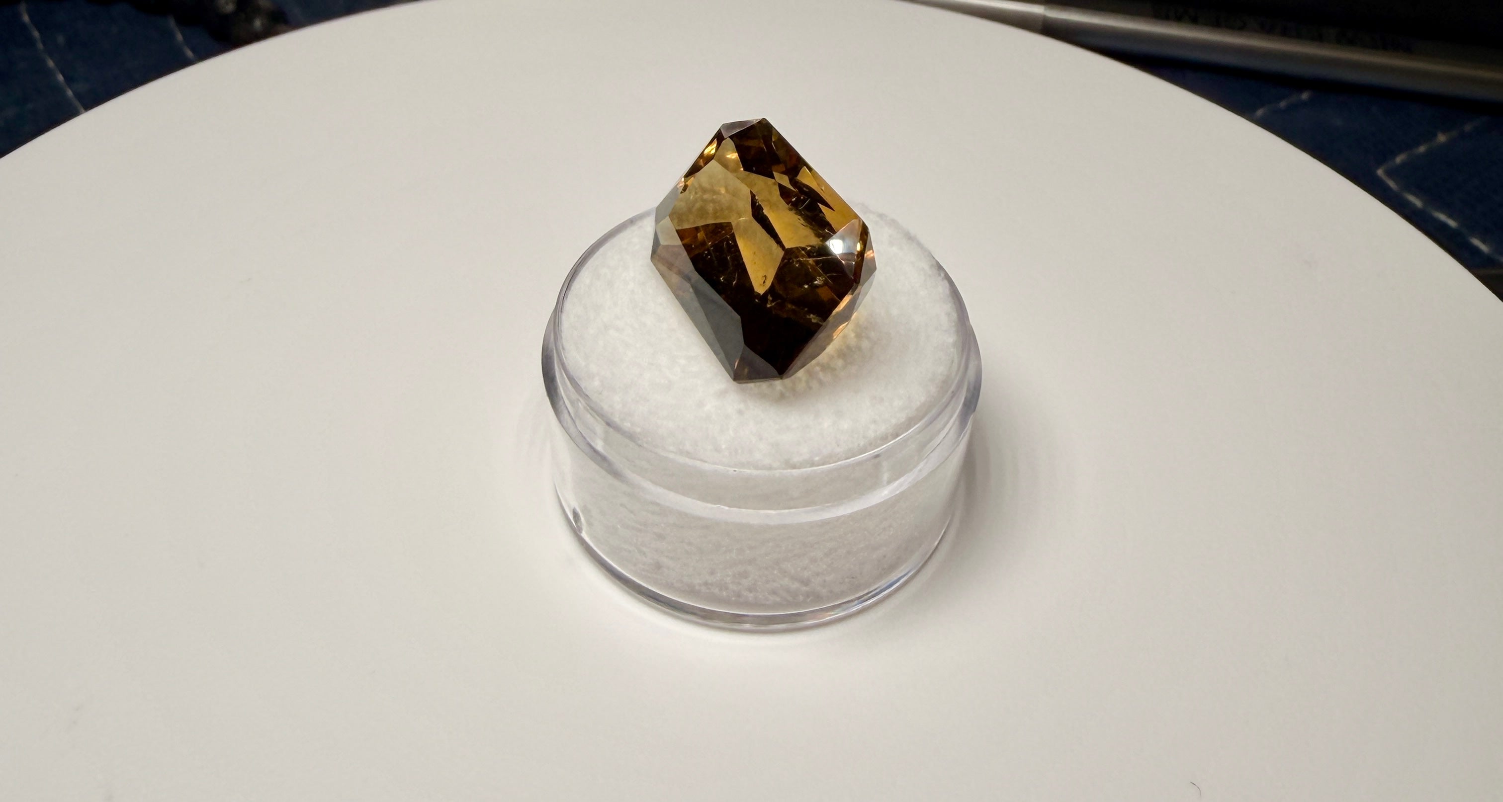 |Custom Precision Cut| Santa Ana Madeir: 16.49 Ct Citrine | State Of Minas Gerais Brazil (WAV24)