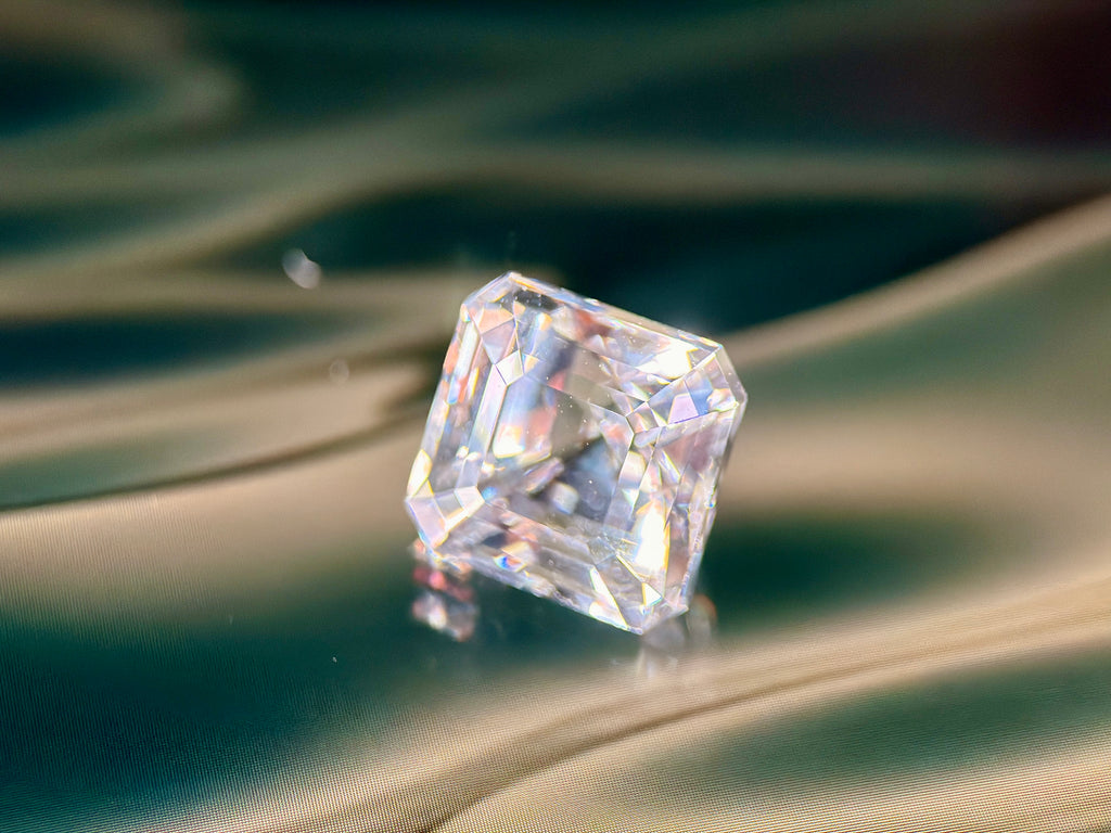 (6.03ct) Natural White Topaz | Eye-Clean Asscher Cut Square | Rare Unheated Sparkle (WAV21)